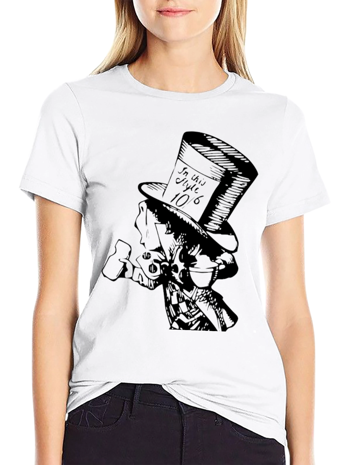 Mad Hatter Graphic Tee - Black