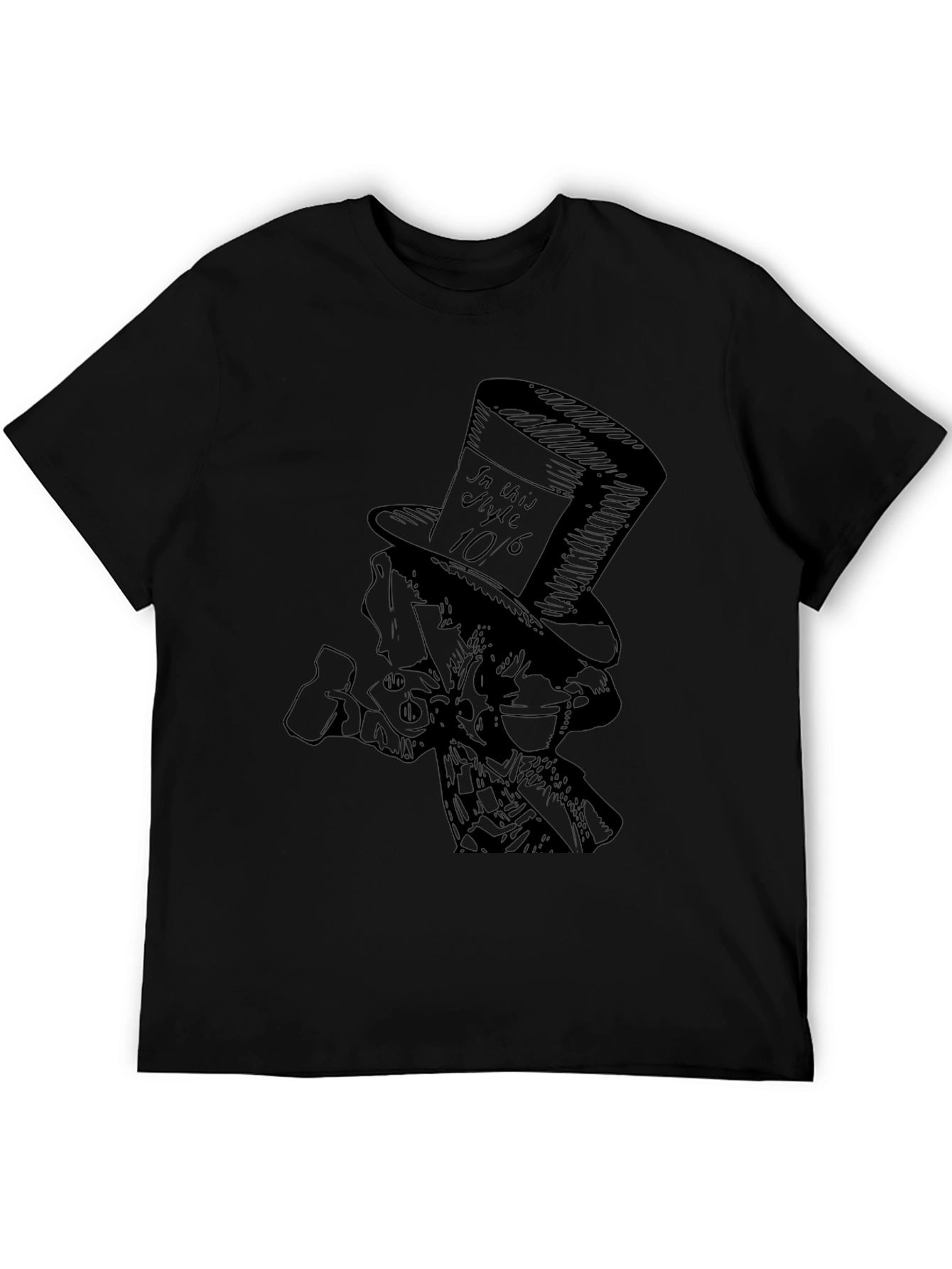 Mad Hatter Graphic Tee - Black