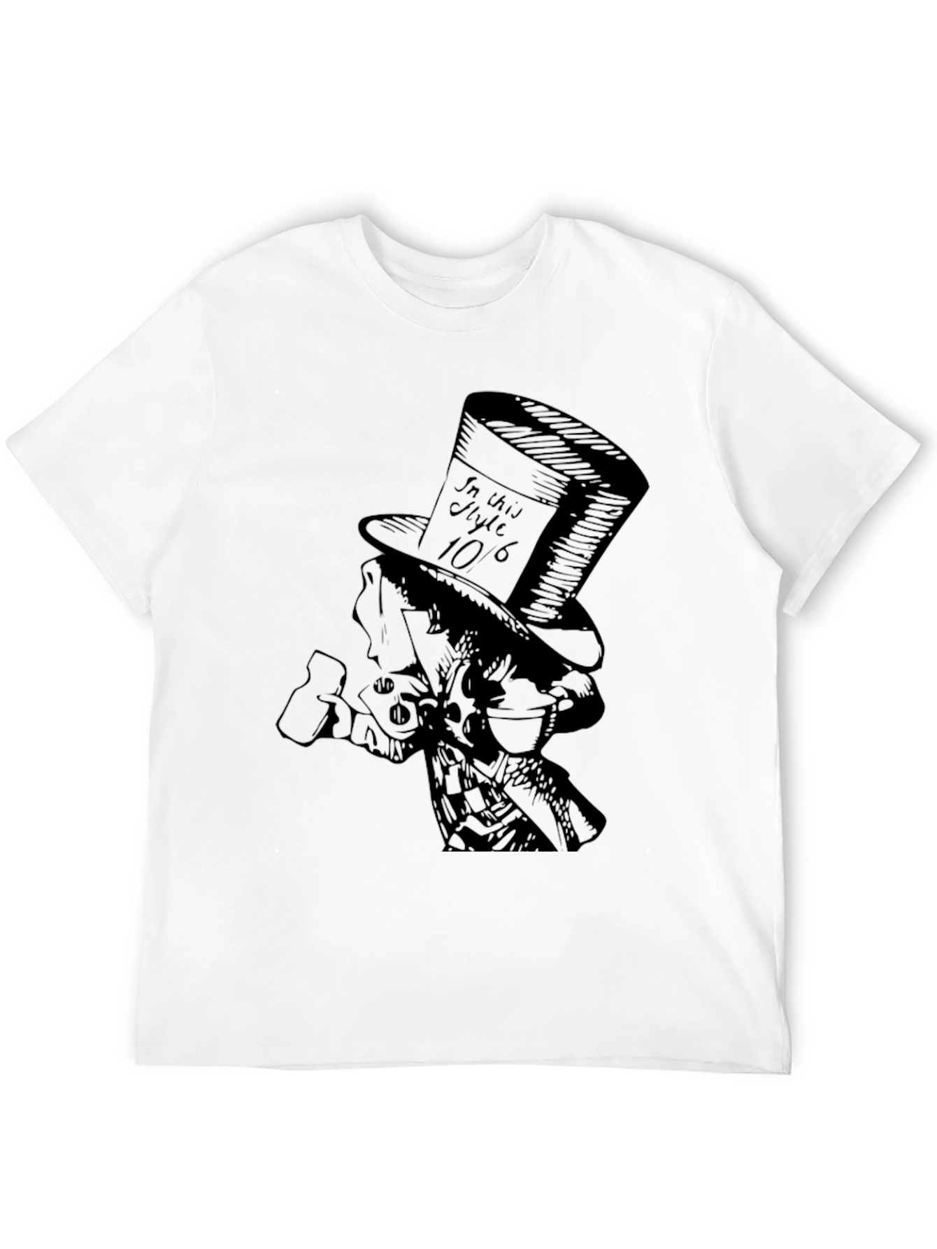 Mad Hatter Graphic Tee - Black