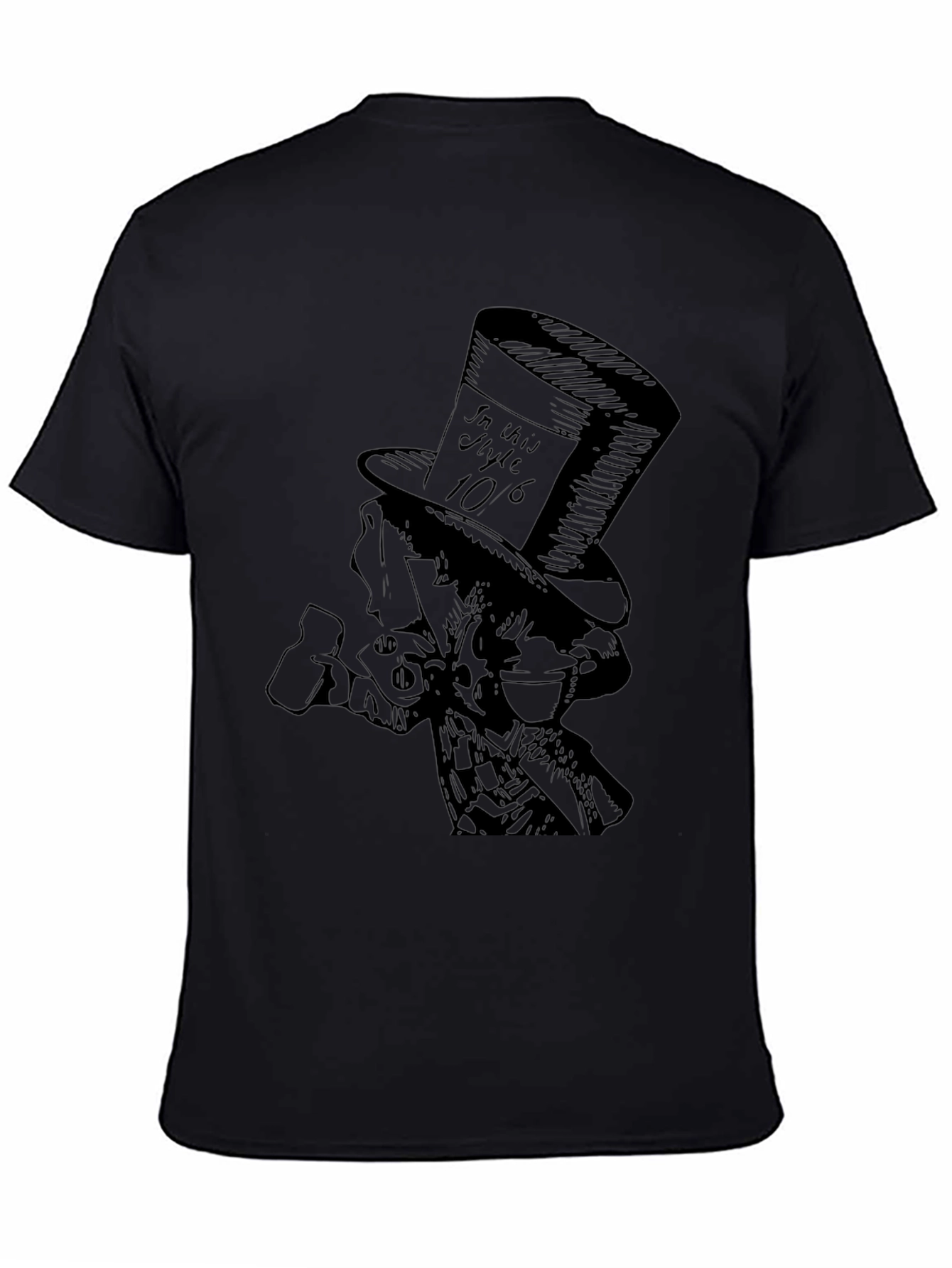 Mad Hatter Graphic Tee - Black