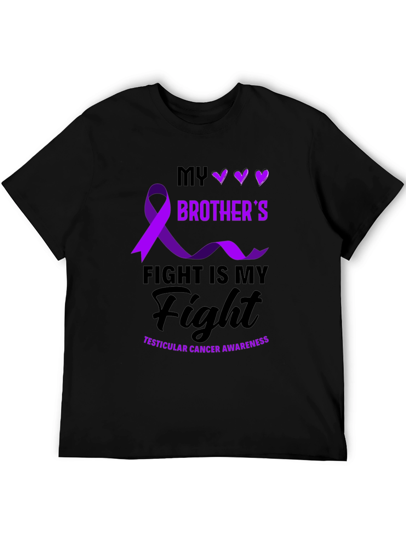 Brothers Fight: Testicular Cancer Awareness T-Shirt