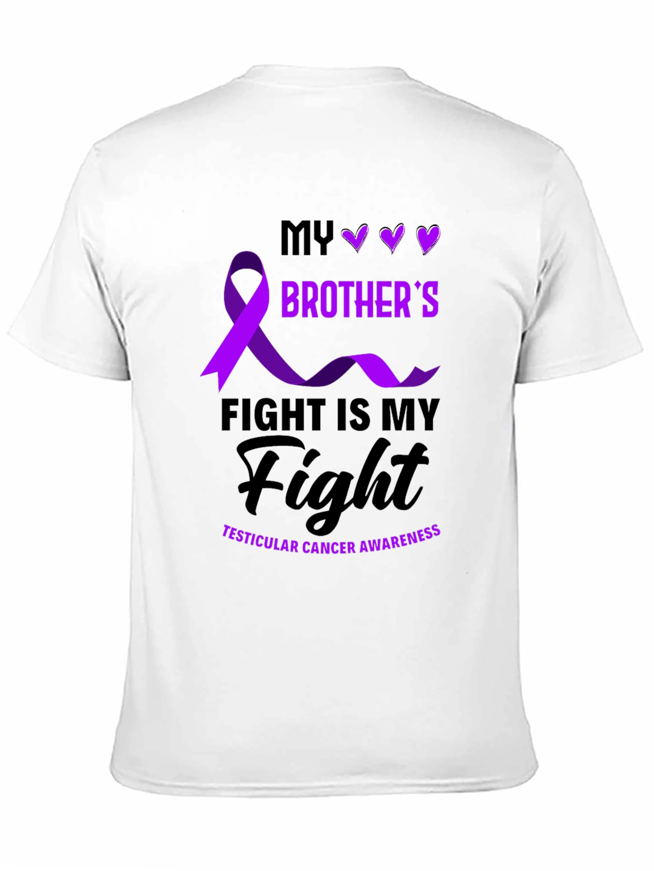 Brothers Fight: Testicular Cancer Awareness T-Shirt