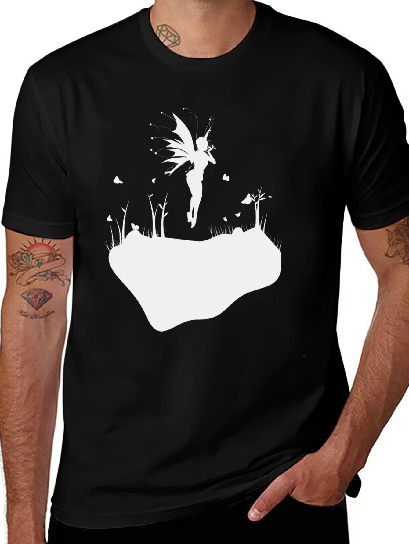 Enchanted Fairy T-Shirt - Black Cotton Tee