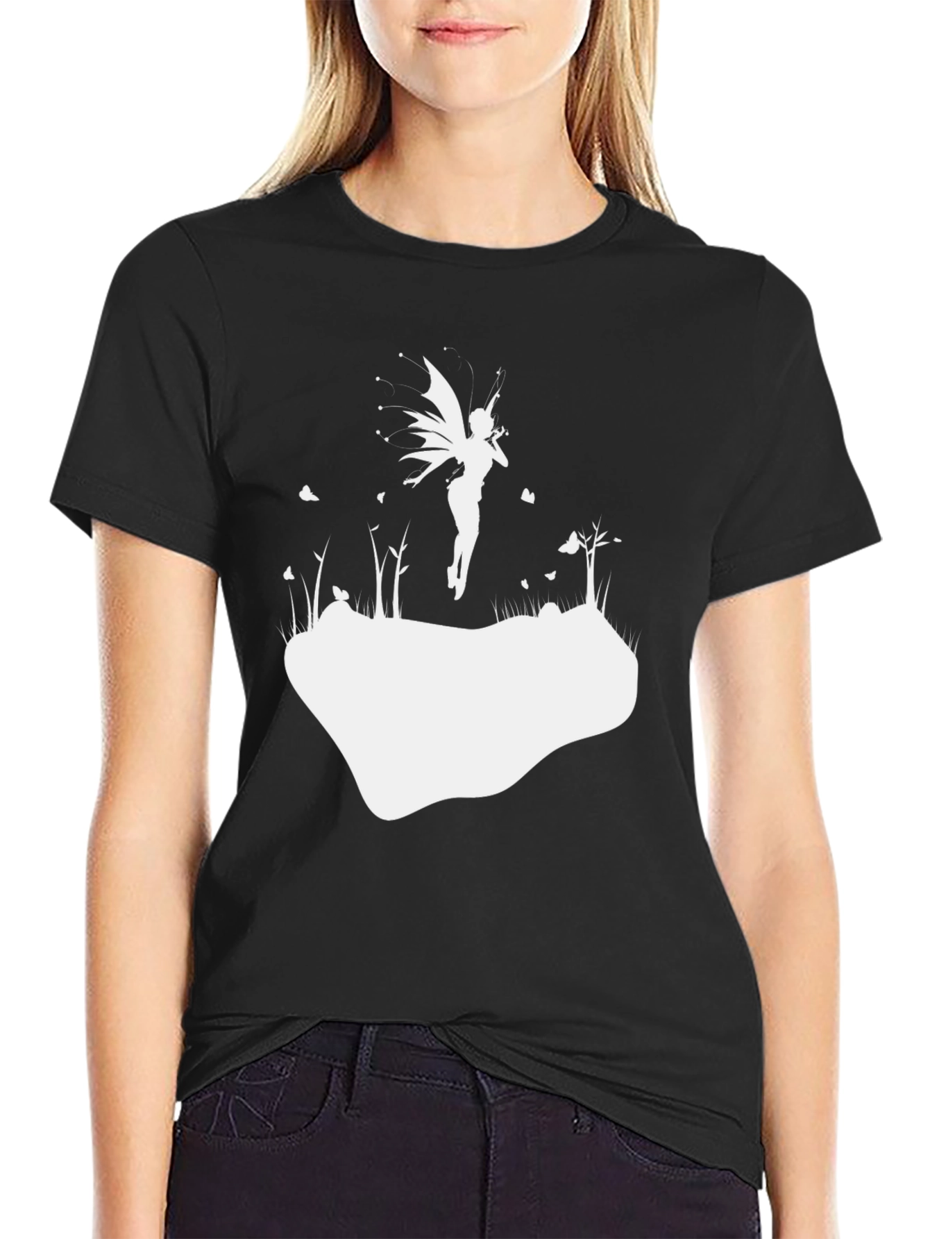 Enchanted Fairy T-Shirt - Black Cotton Tee