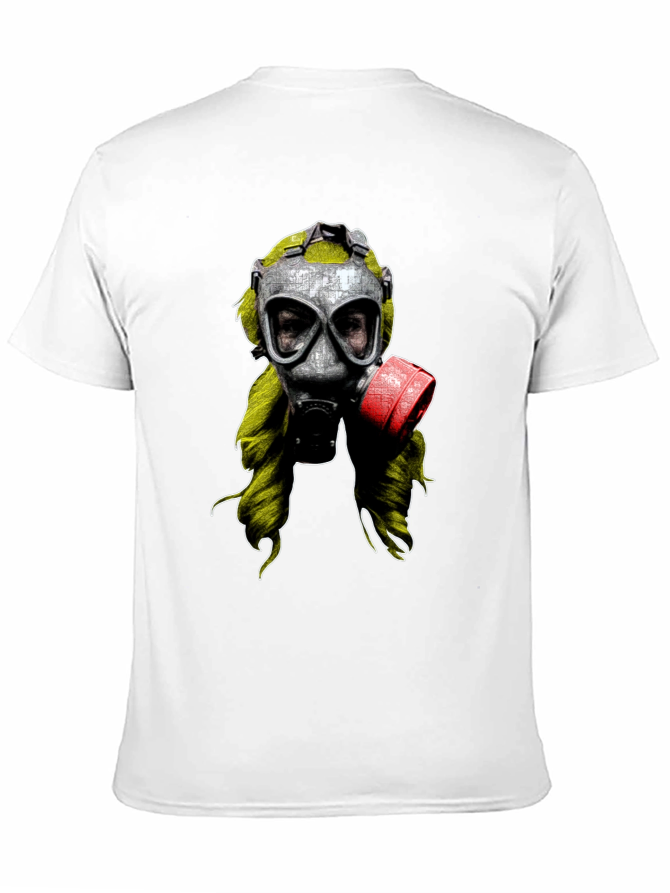 Gas Mask Graphic Print Black T-Shirt
