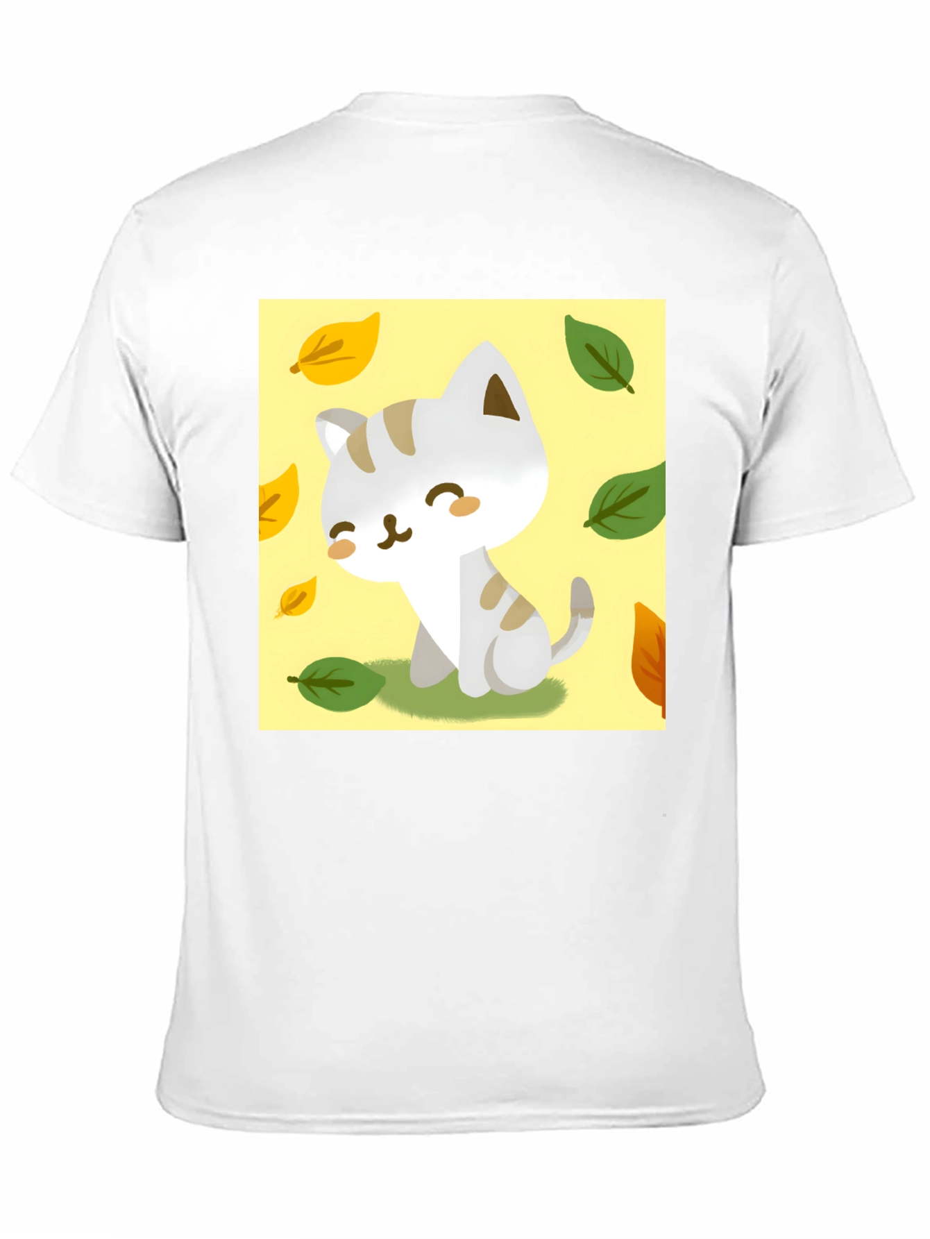 Cute Cartoon Cat T-Shirt - Unique Fall Design