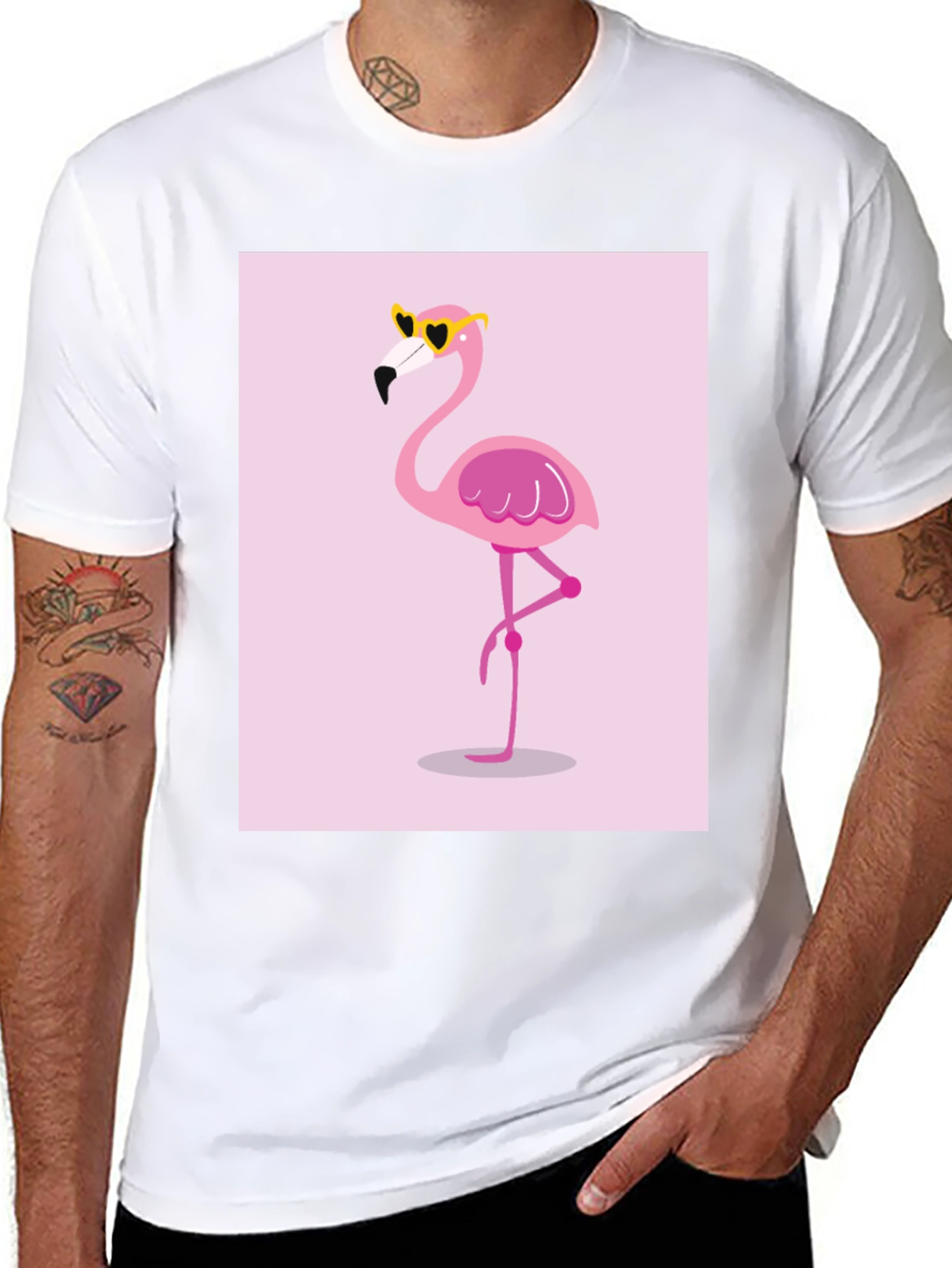 Funky Flamingo Tee - Tropical Style