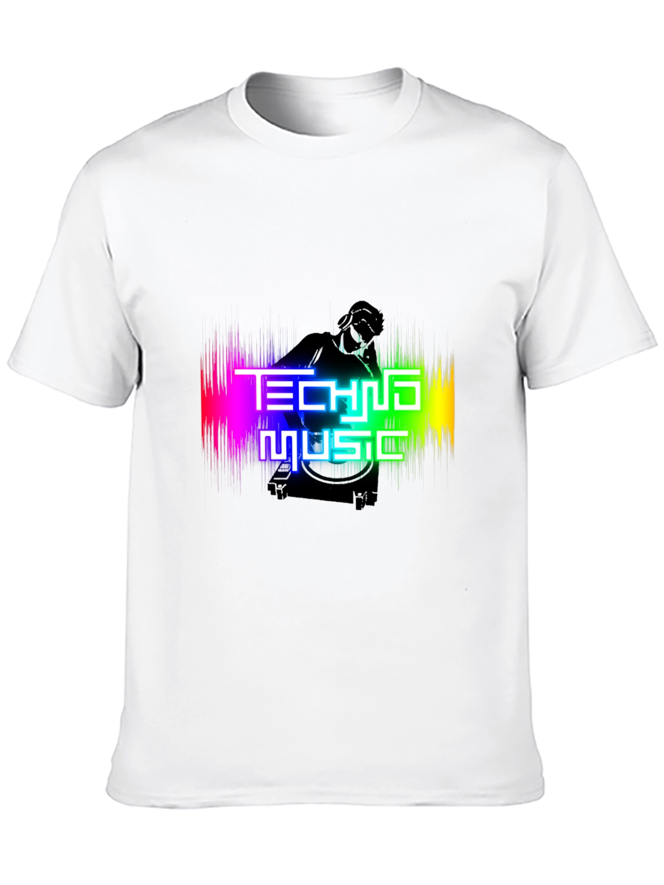 Techno Music Graphic T-Shirt - DJ Rave Party Tee