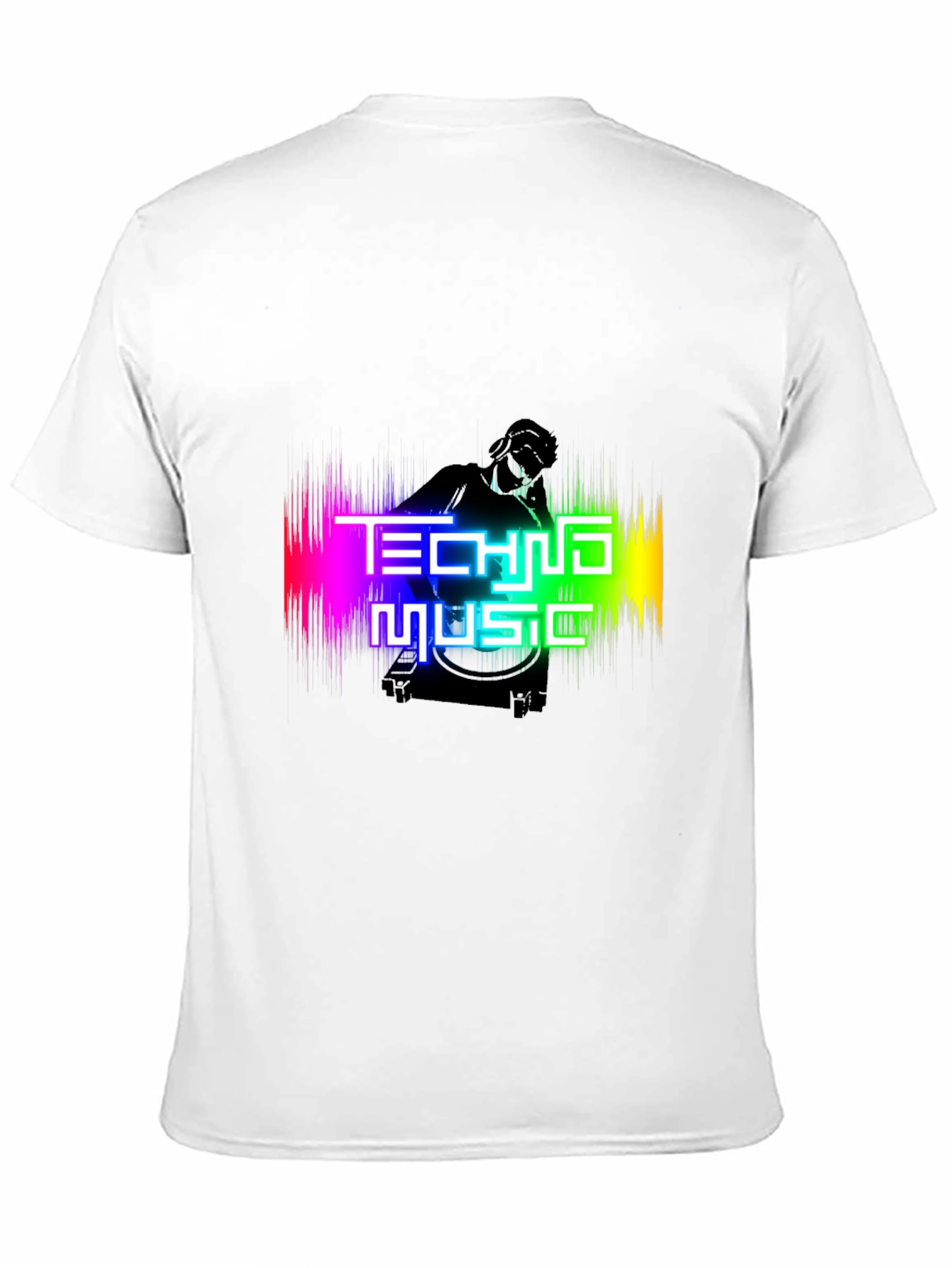 Techno Music Graphic T-Shirt - DJ Rave Party Tee