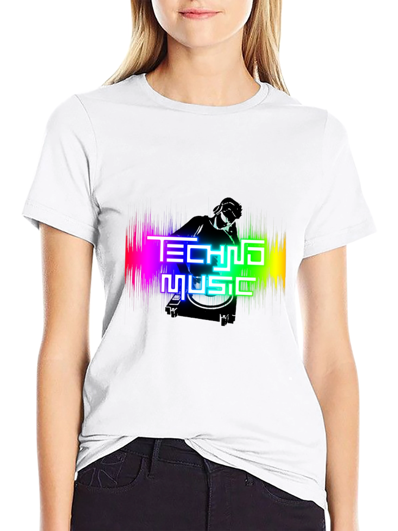 Techno Music Graphic T-Shirt - DJ Rave Party Tee
