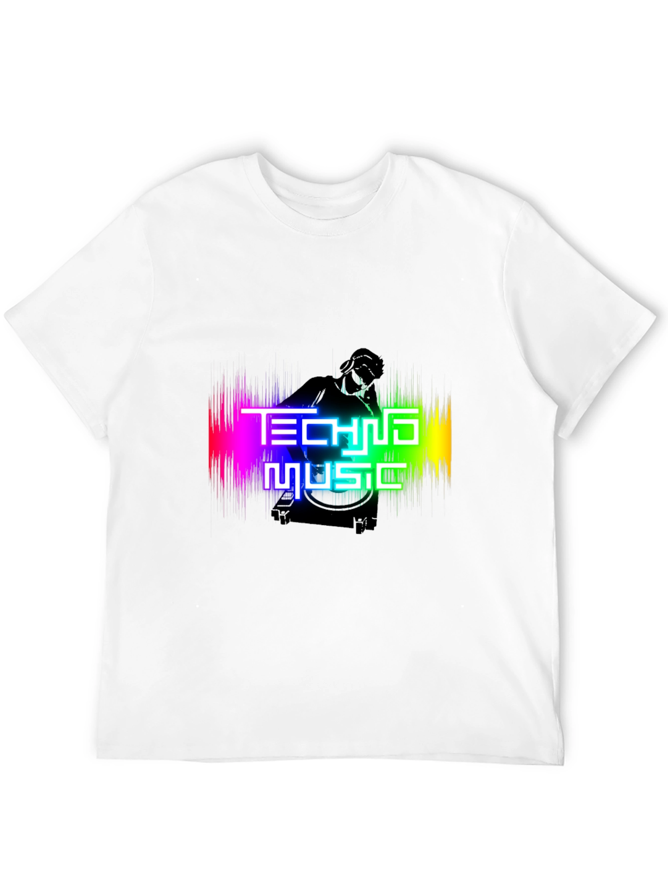 Techno Music Graphic T-Shirt - DJ Rave Party Tee