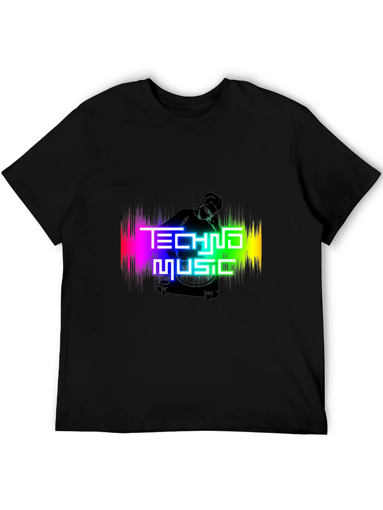 Techno Music Graphic T-Shirt - DJ Rave Party Tee