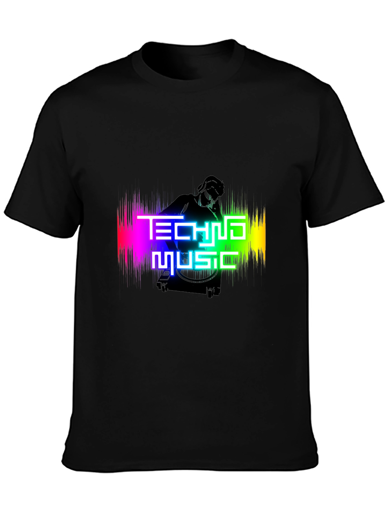 Techno Music Graphic T-Shirt - DJ Rave Party Tee
