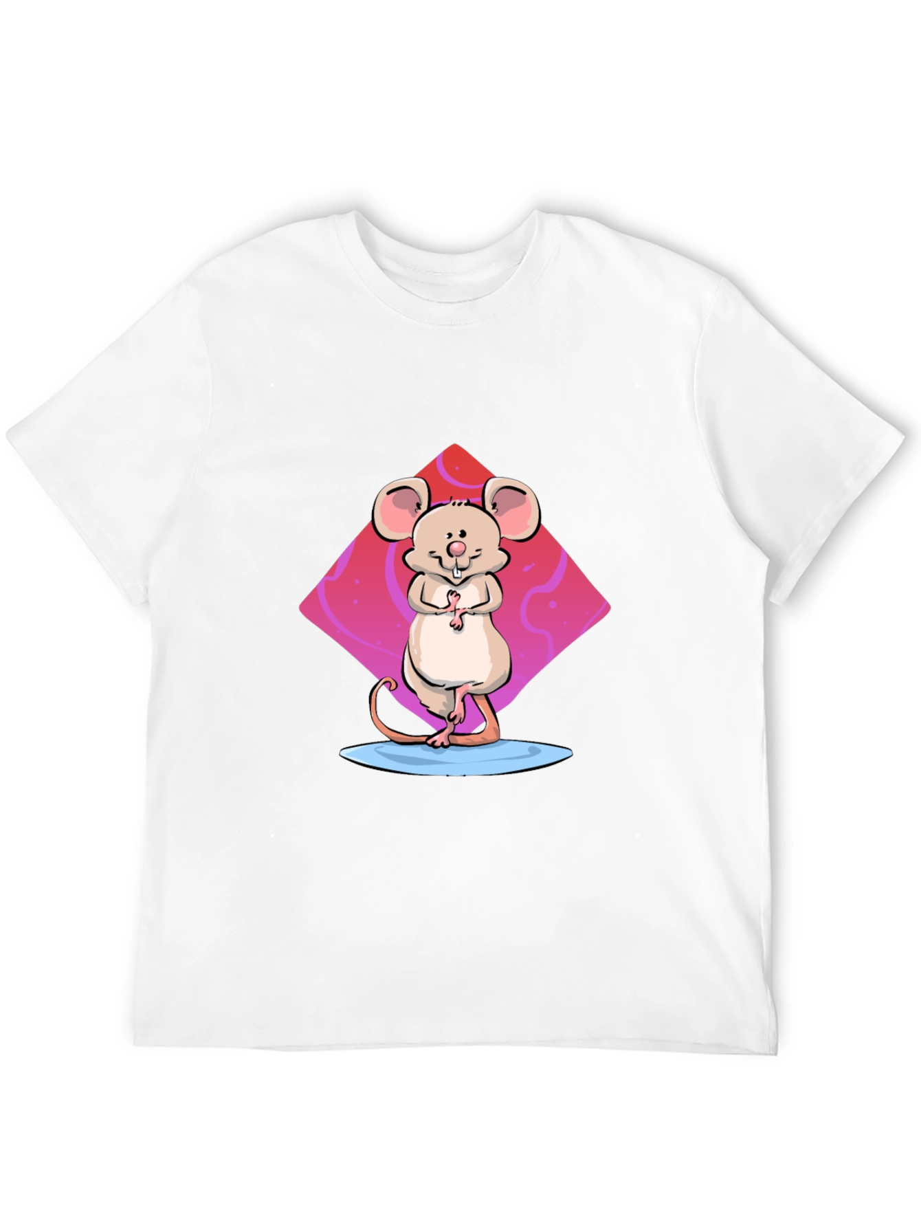 Cartoon Mouse Graphic Print T-Shirt