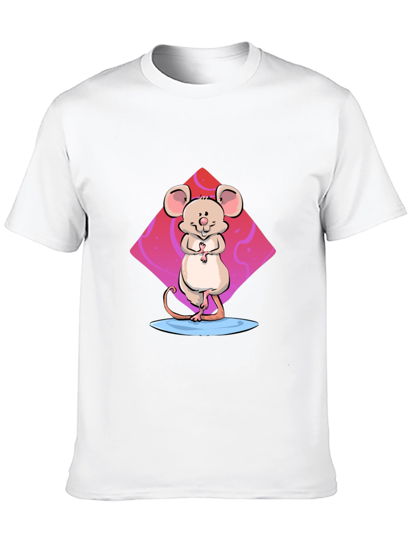 Cartoon Mouse Graphic Print T-Shirt