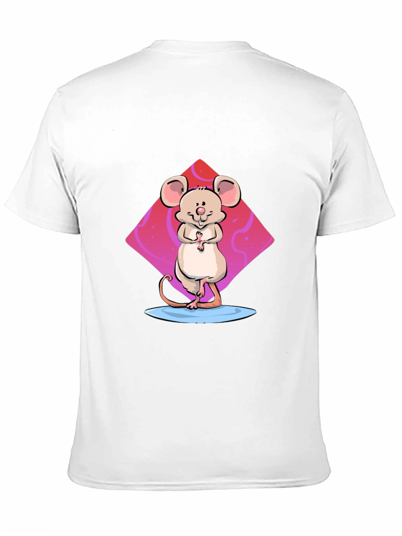 Cartoon Mouse Graphic Print T-Shirt