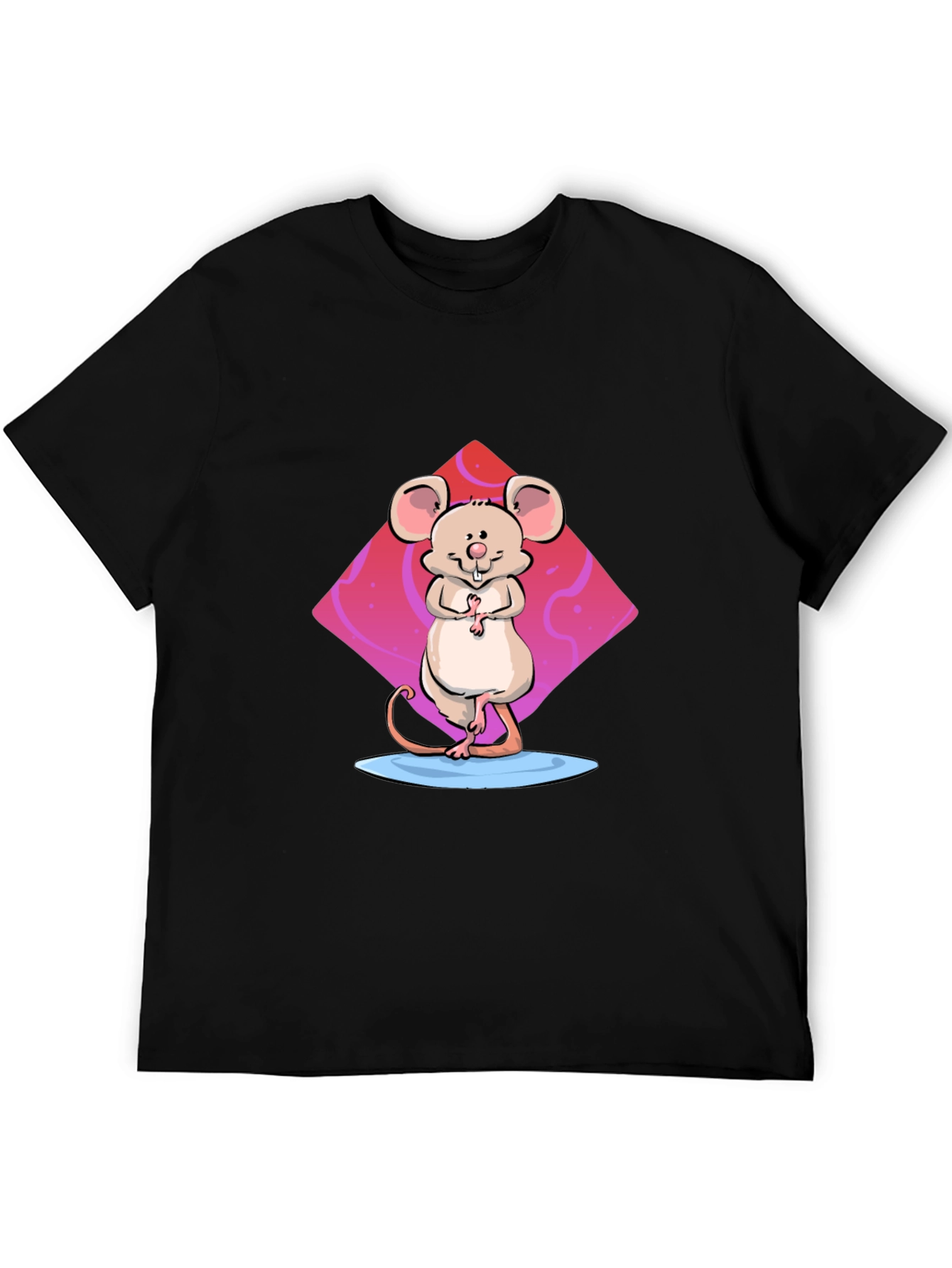 Cartoon Mouse Graphic Print T-Shirt