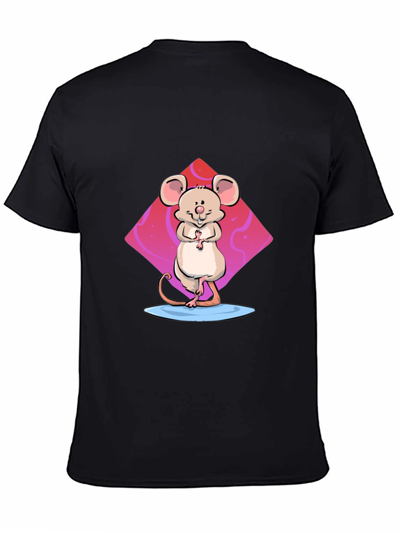 Cartoon Mouse Graphic Print T-Shirt