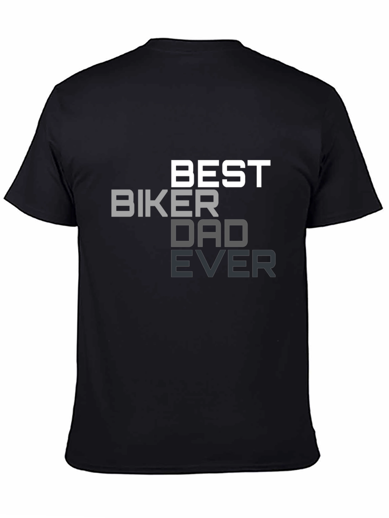 Best Biker Dad Ever Black T-Shirt