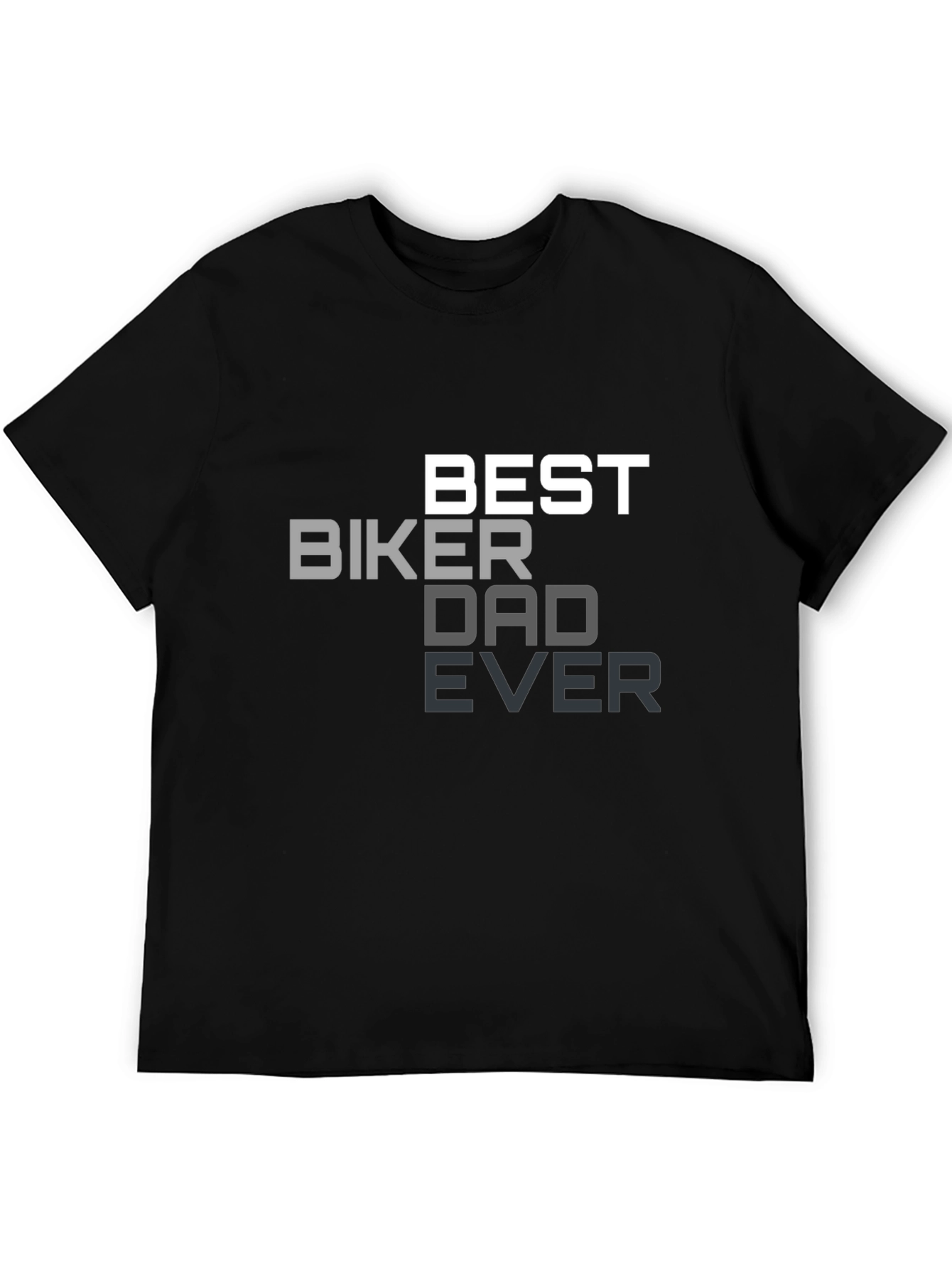 Best Biker Dad Ever Black T-Shirt