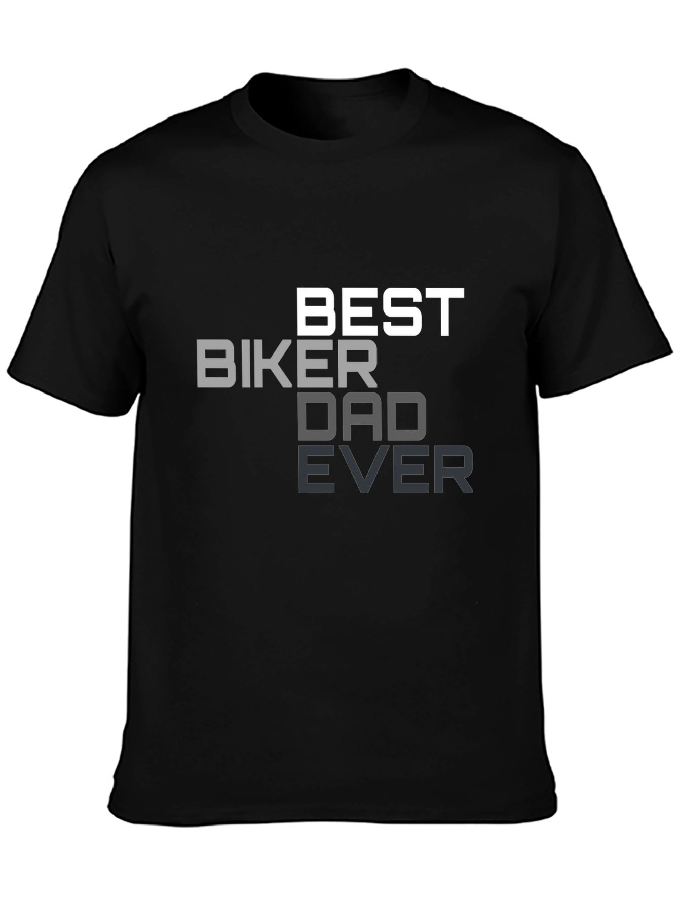 Best Biker Dad Ever Black T-Shirt