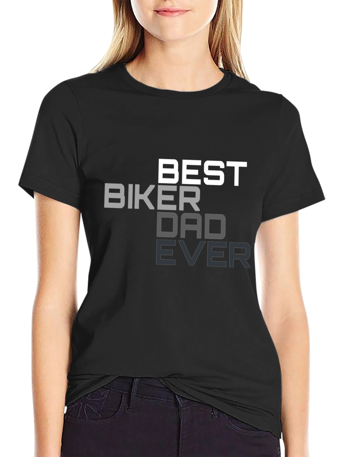 Best Biker Dad Ever Black T-Shirt