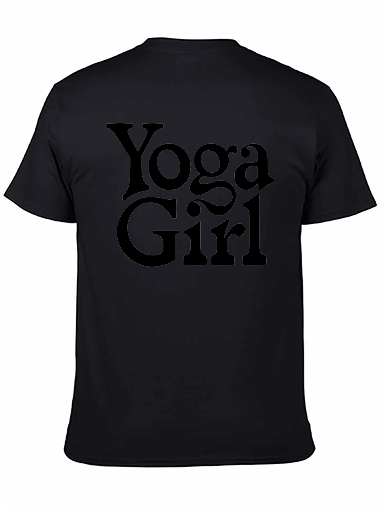 Yoga Girl T-Shirt - Black Graphic Tee