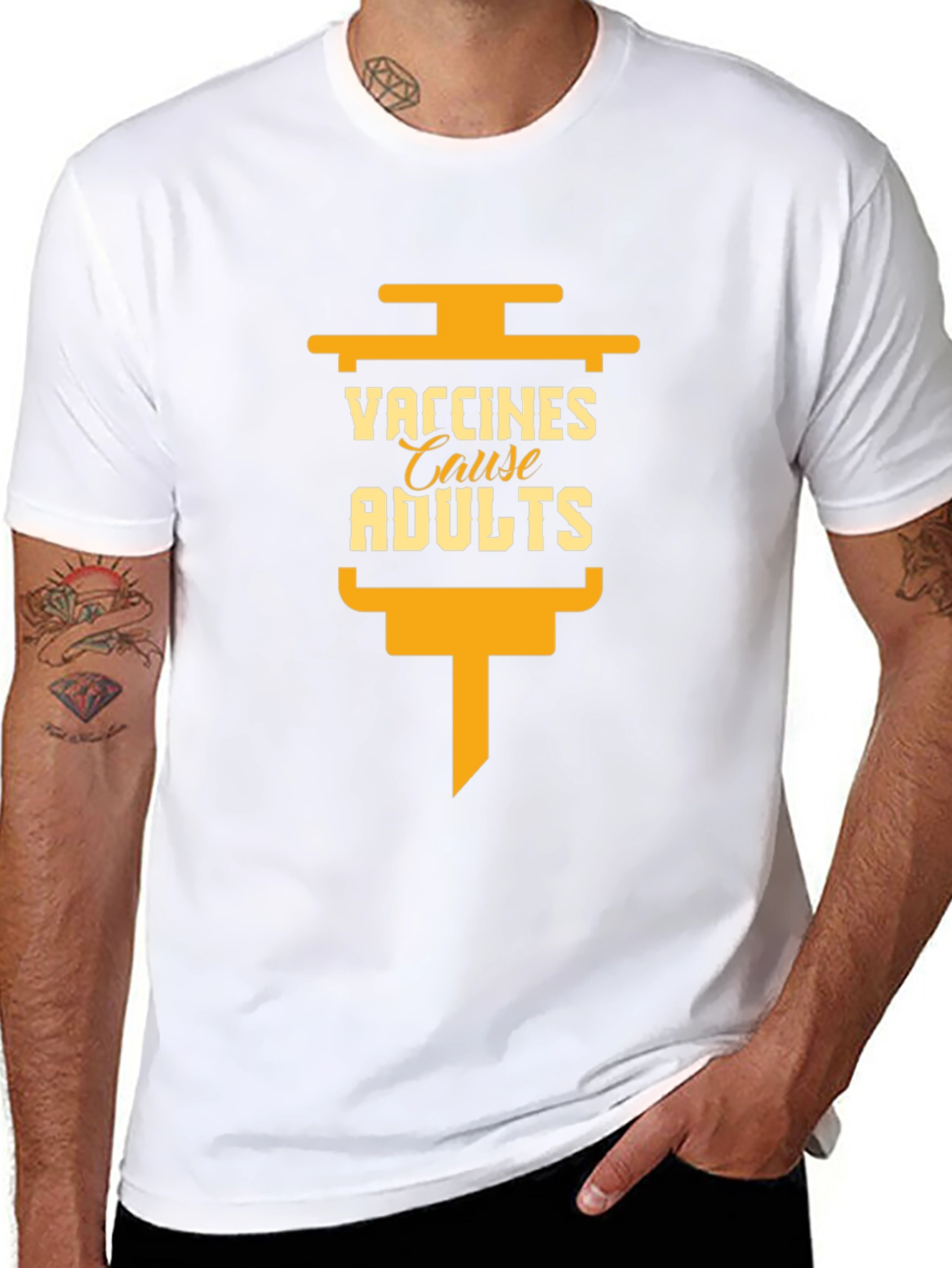 Vaccines Cause Adults T-Shirt Anti Vax Humor