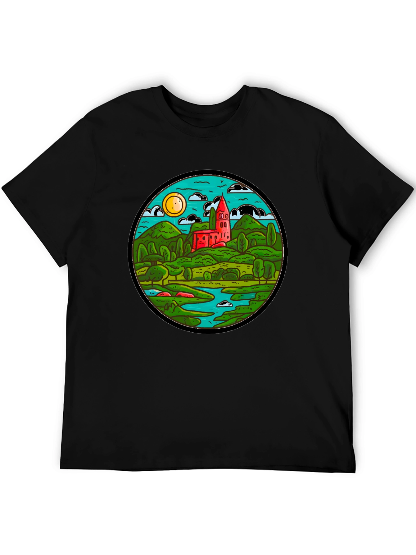 Nature Scene Graphic T-Shirt