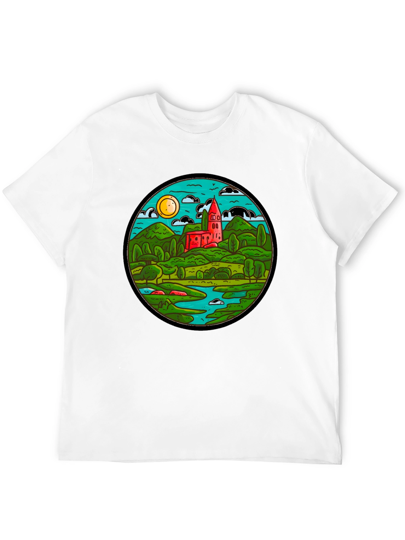 Nature Scene Graphic T-Shirt