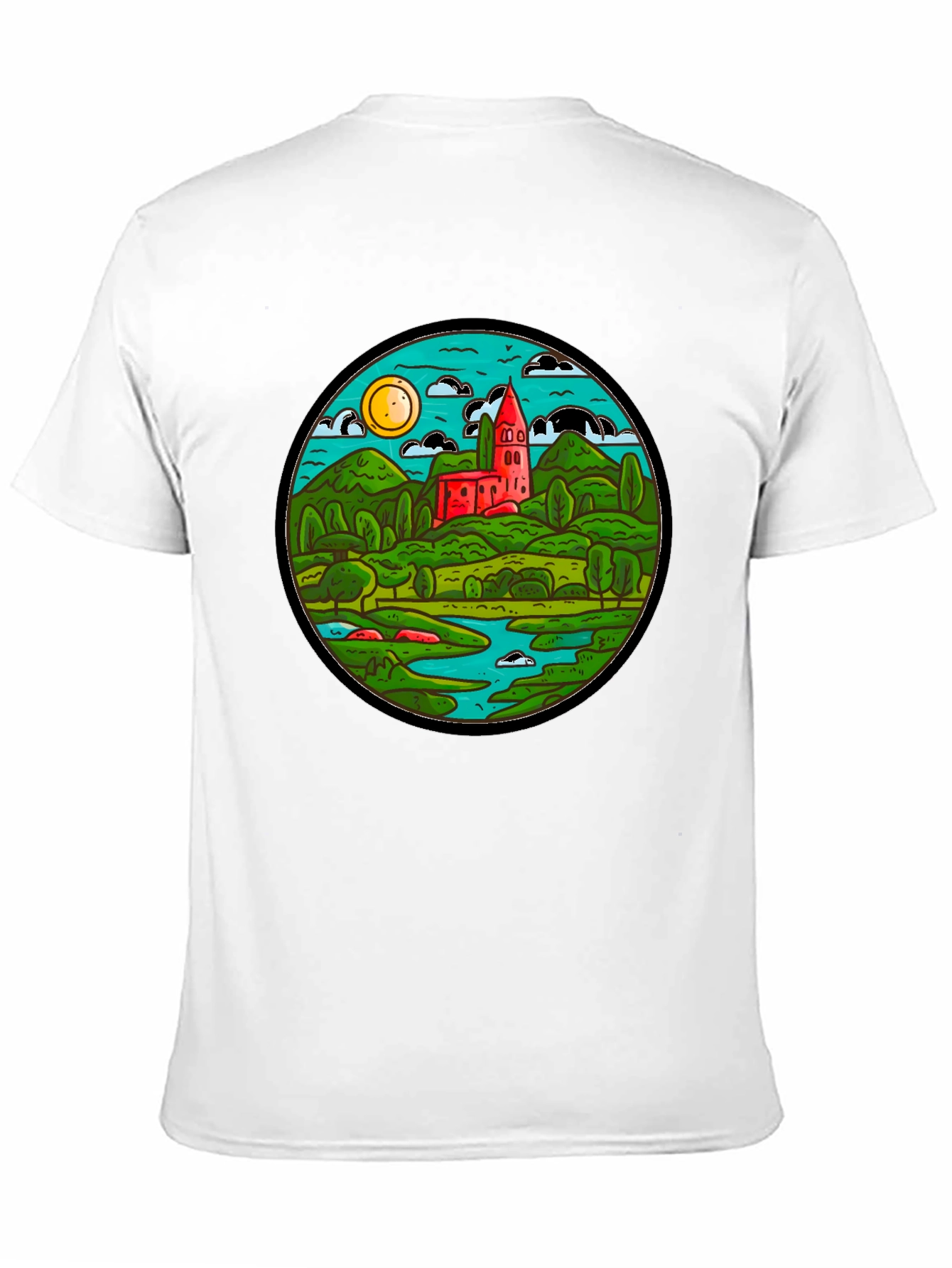 Nature Scene Graphic T-Shirt