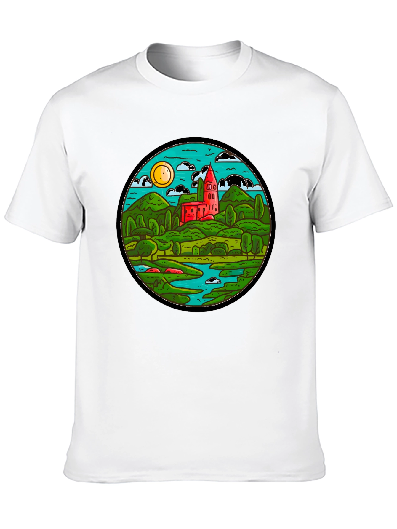 Nature Scene Graphic T-Shirt