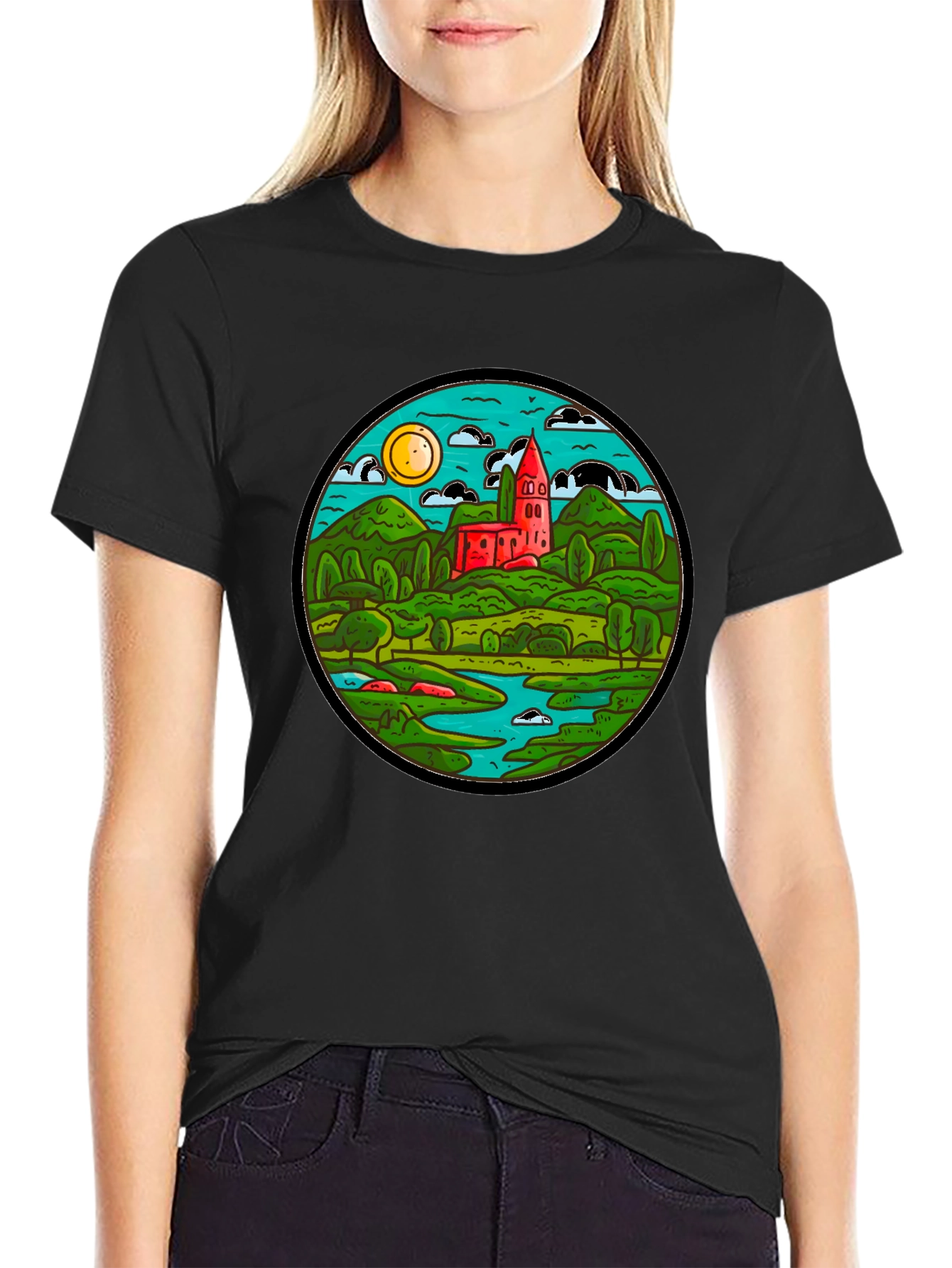 Nature Scene Graphic T-Shirt