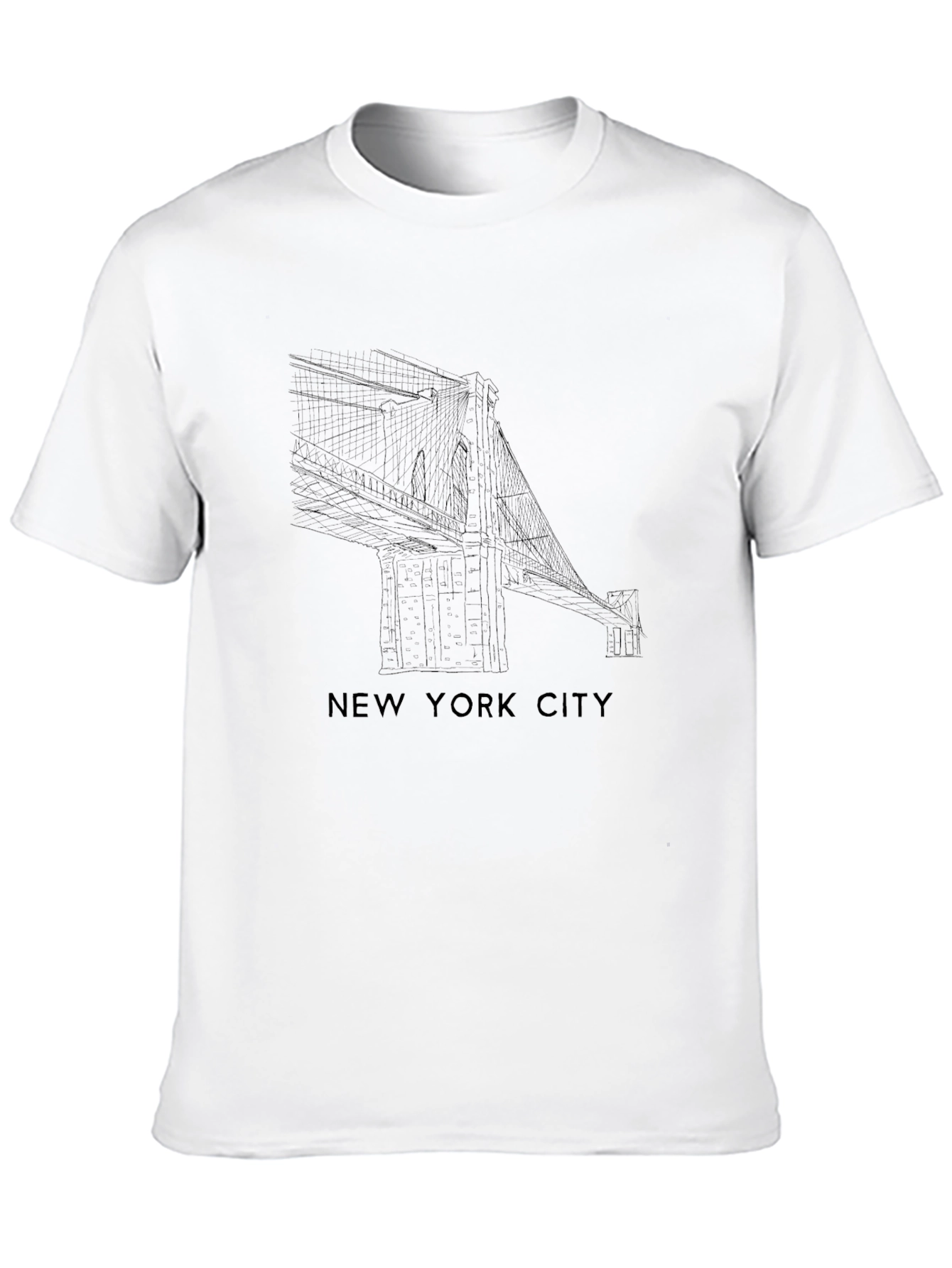 New York City Bridge Graphic T-Shirt