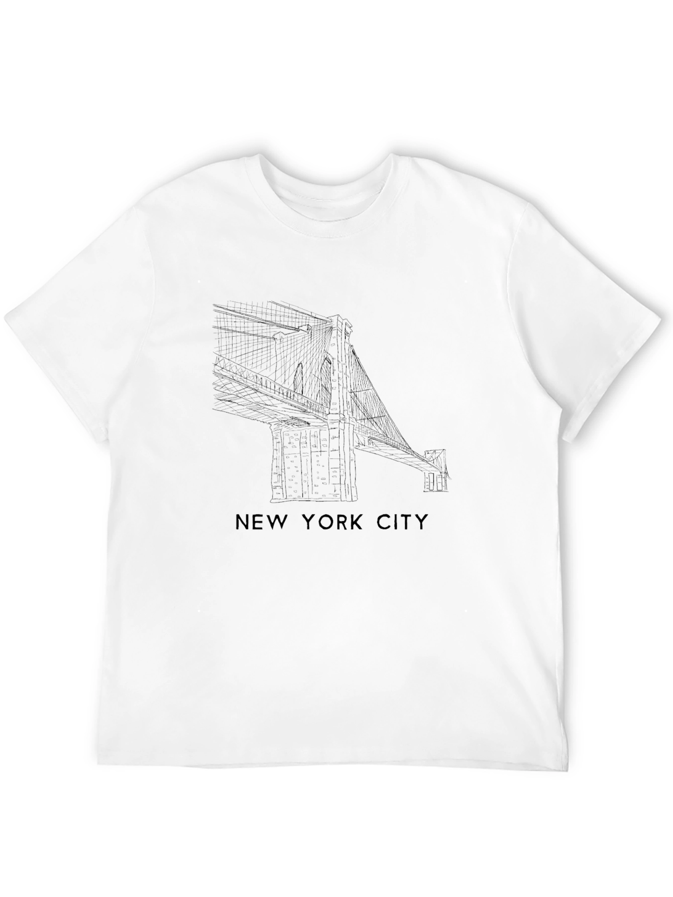 New York City Bridge Graphic T-Shirt