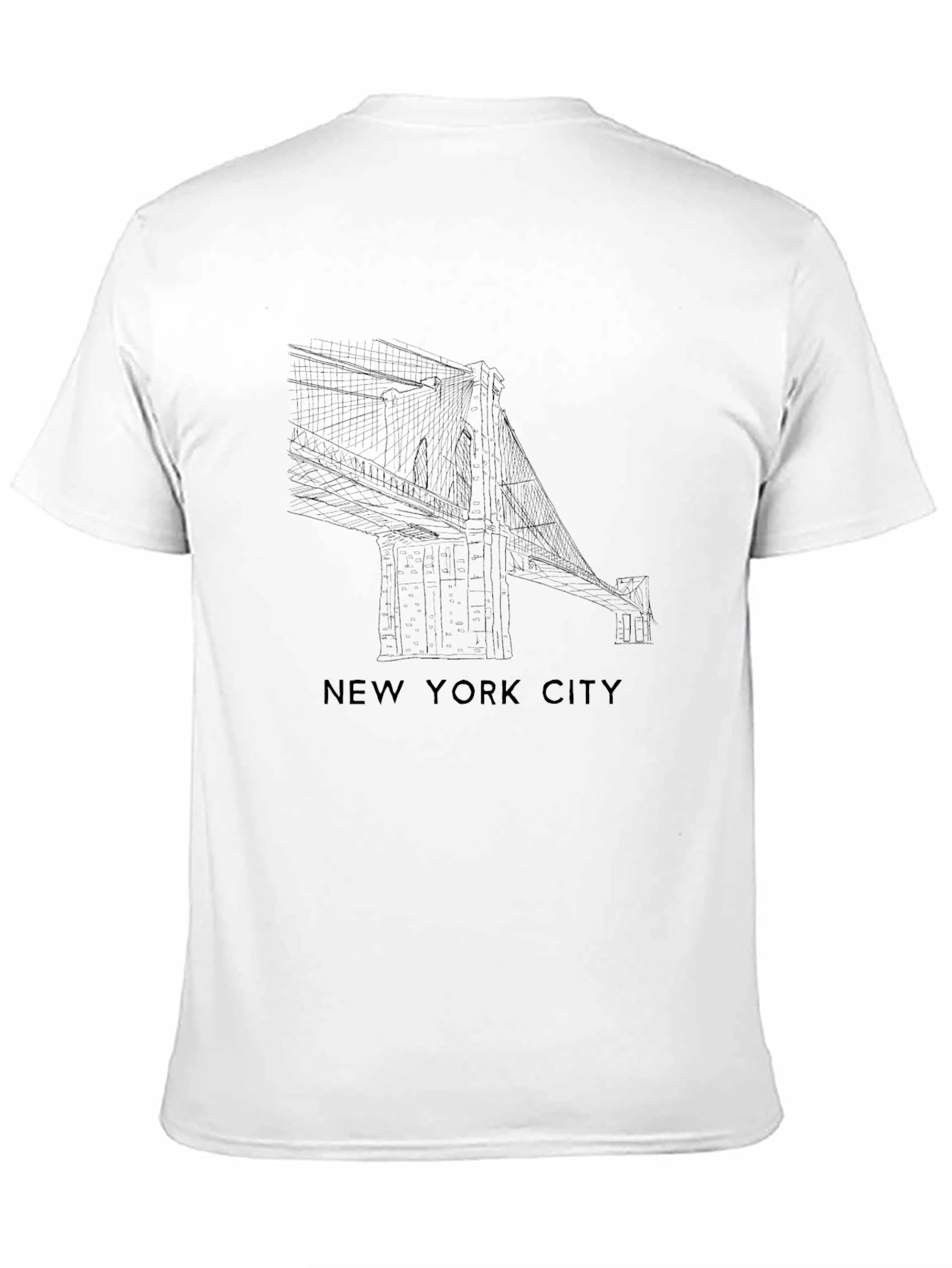 New York City Bridge Graphic T-Shirt
