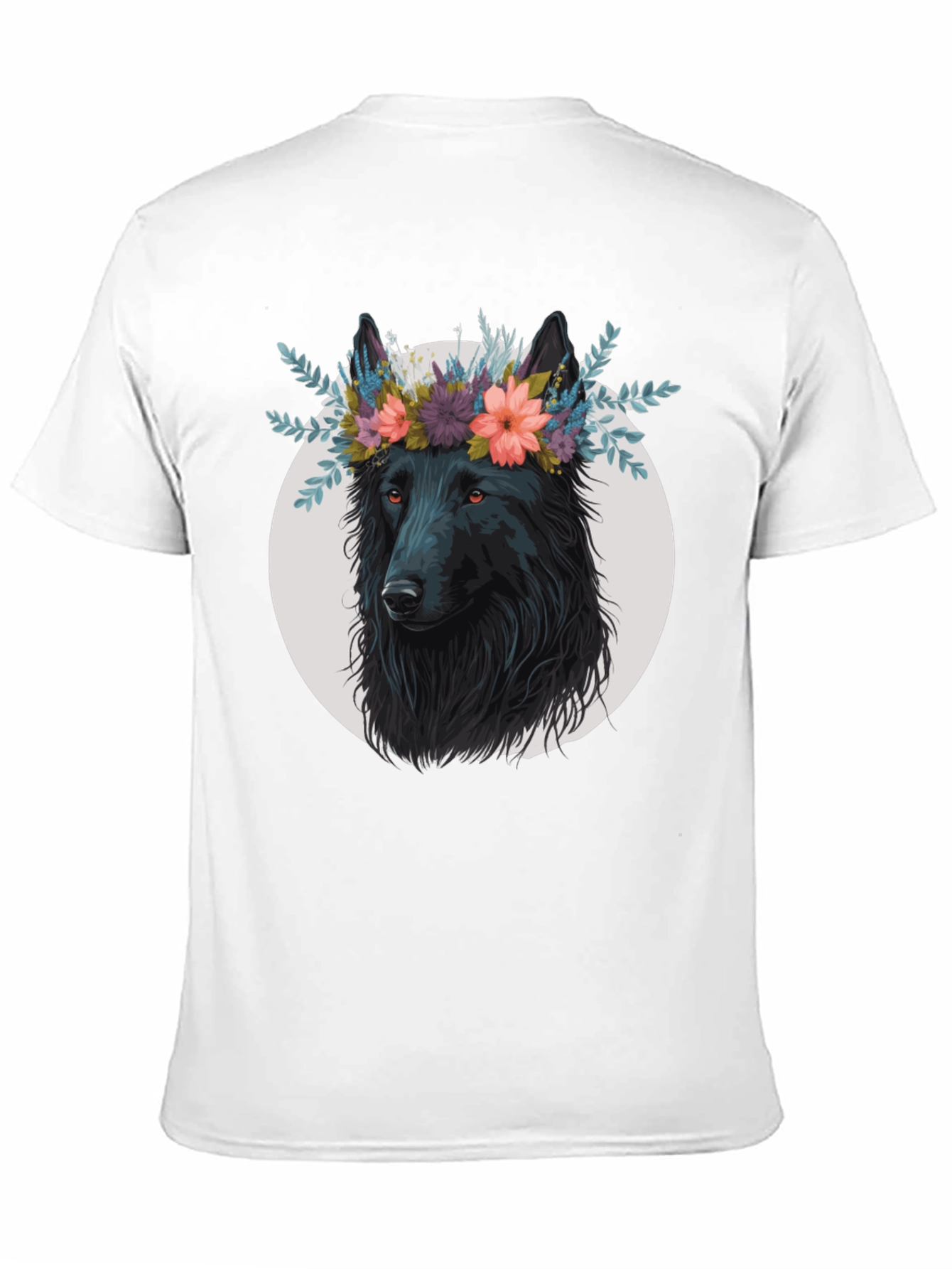 Wolf in Flowers Graphic T-Shirt