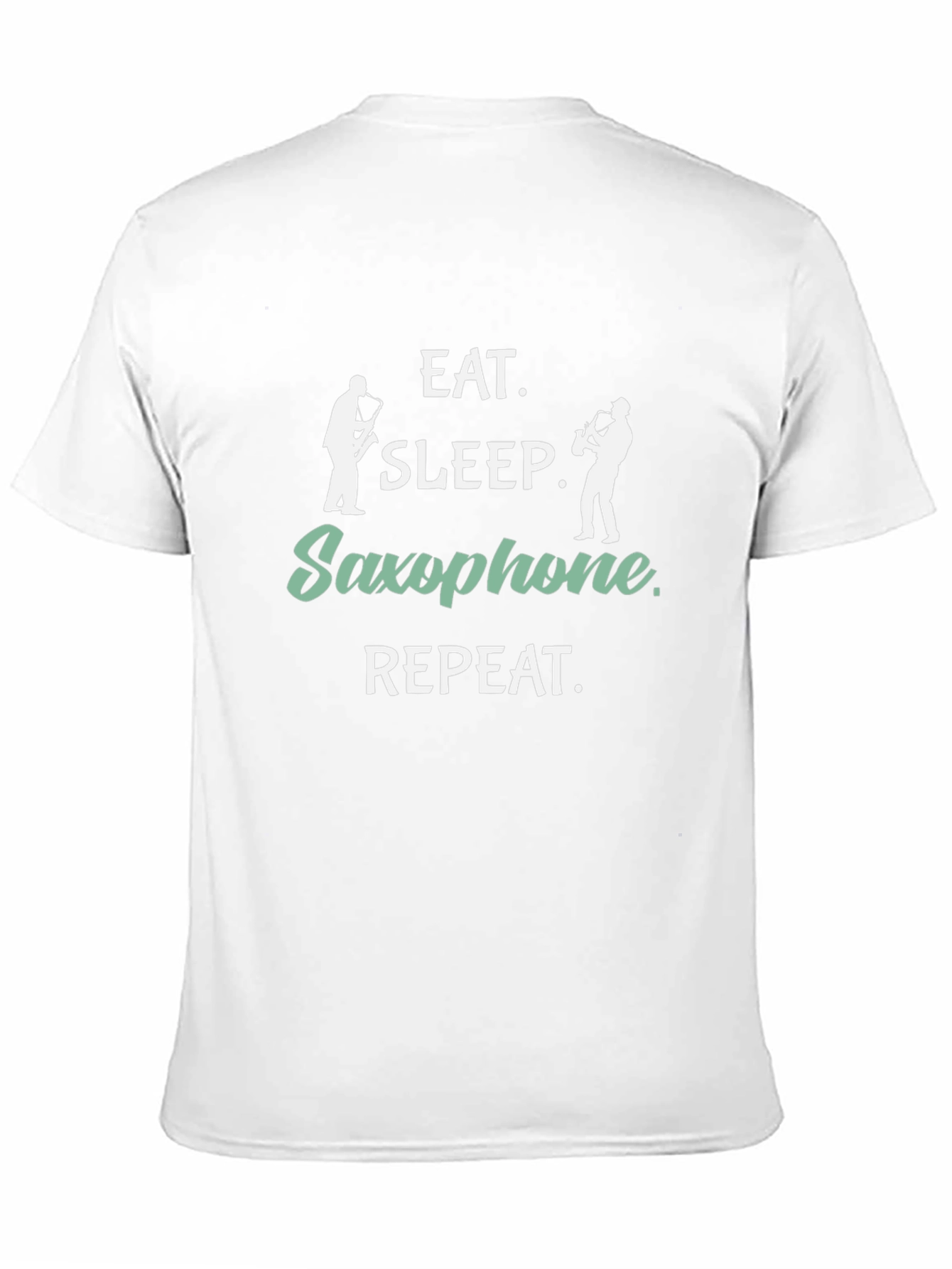 Eat Sleep Saxophone Repeat Black T-Shirt