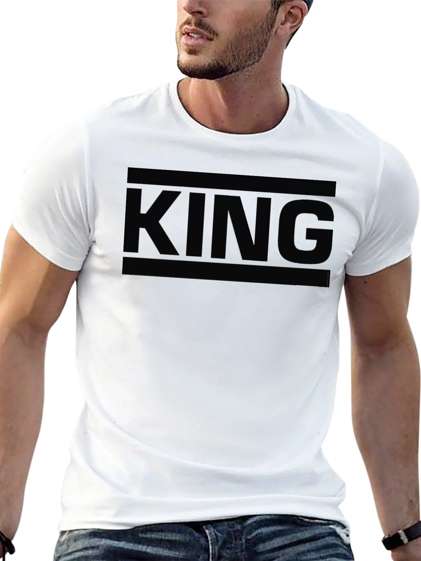 King Graphic T-Shirt - Mens Black Tee