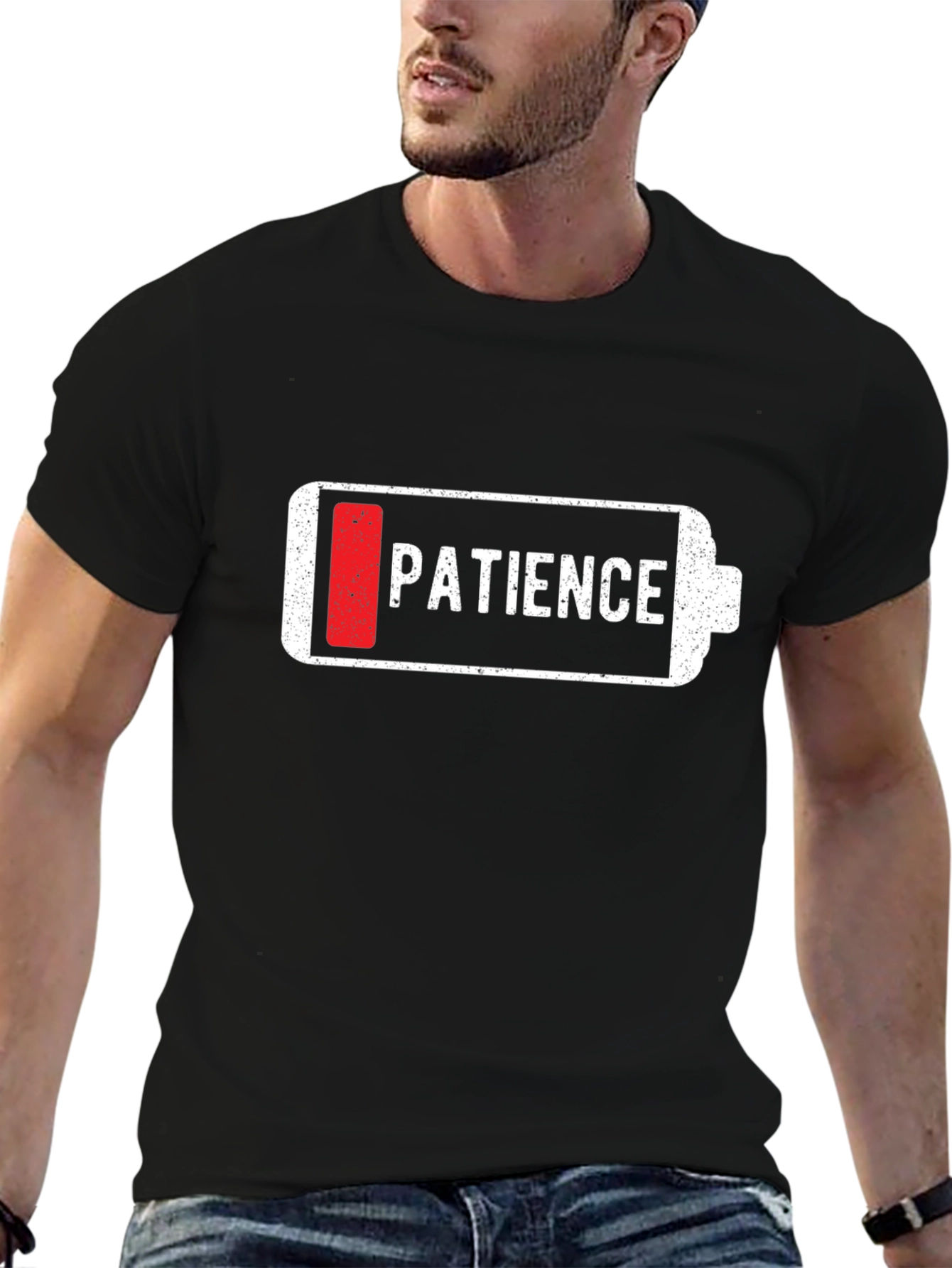 Low Patience Battery Graphic T-Shirt
