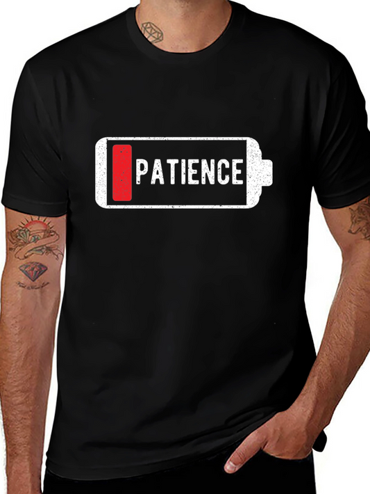 Low Patience Battery Graphic T-Shirt