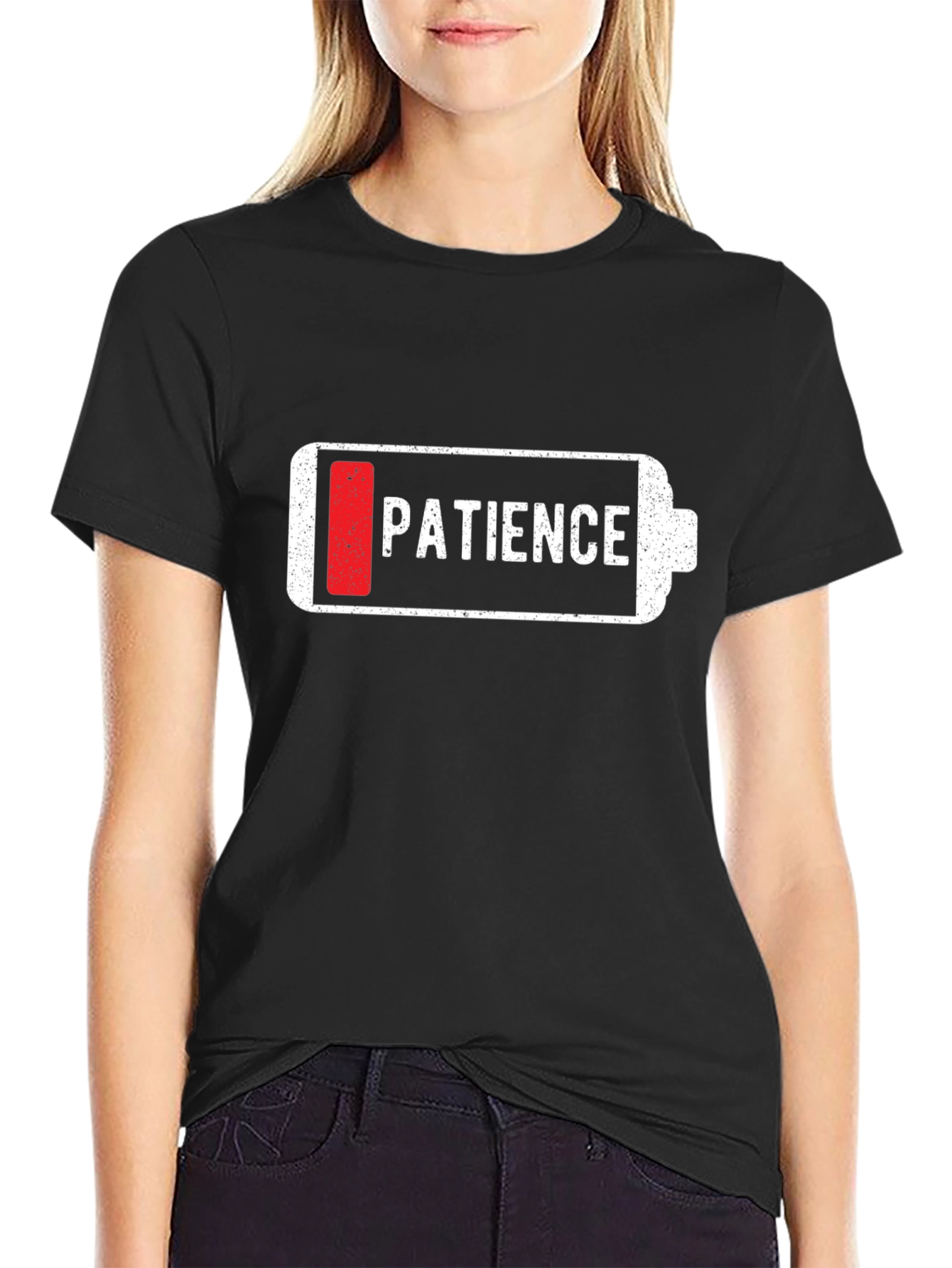 Low Patience Battery Graphic T-Shirt