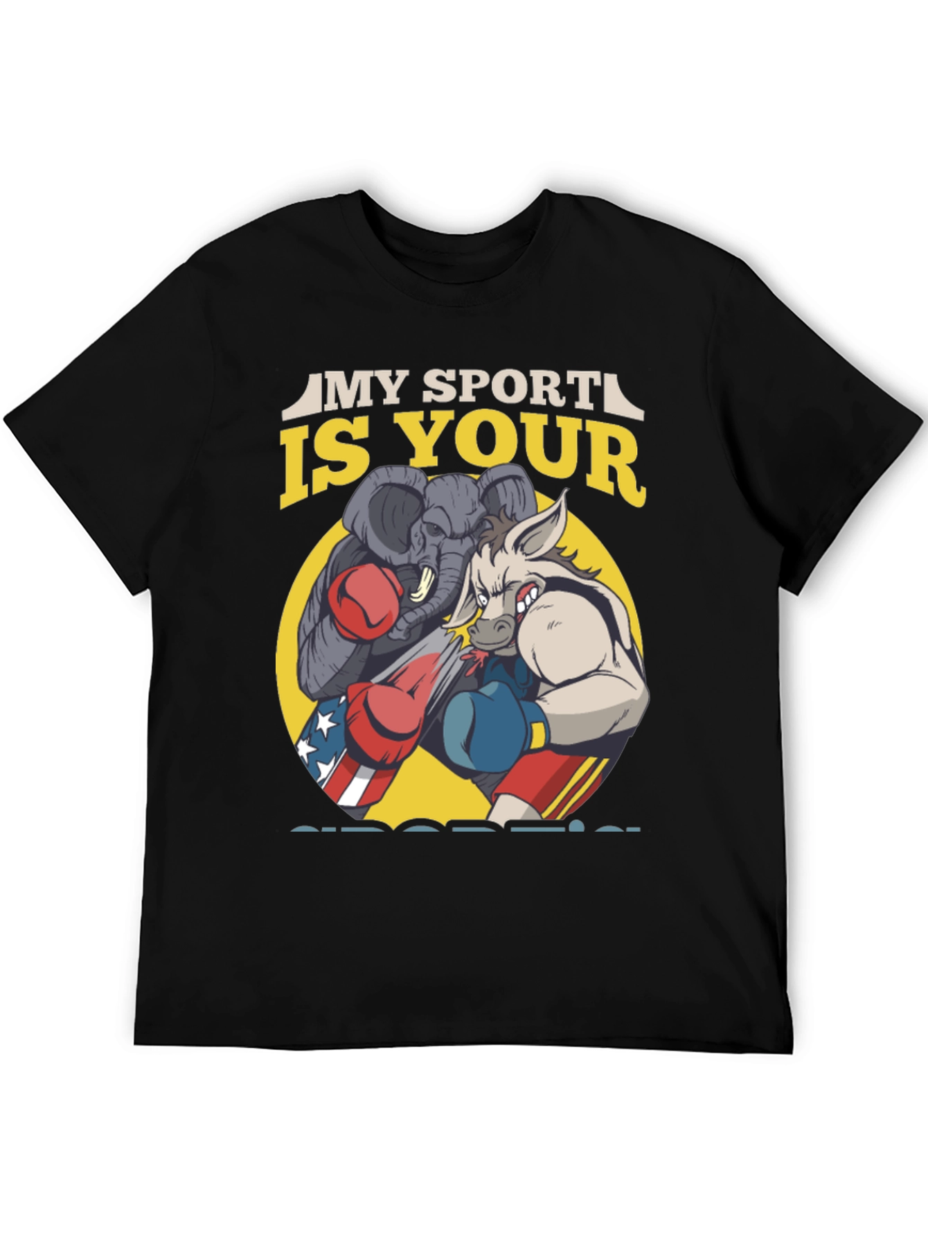 Political Boxing Graphic T-Shirt