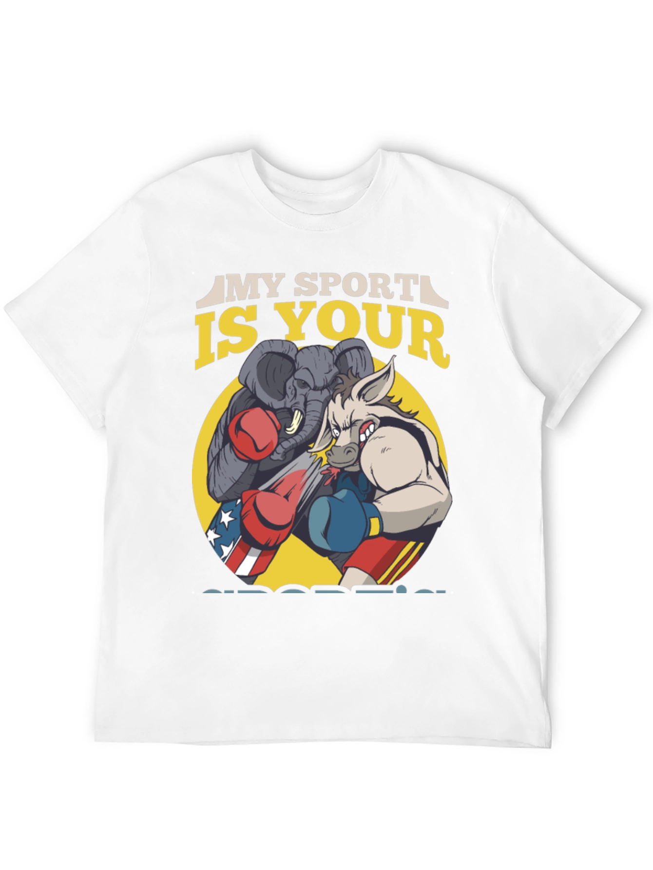 Political Boxing Graphic T-Shirt