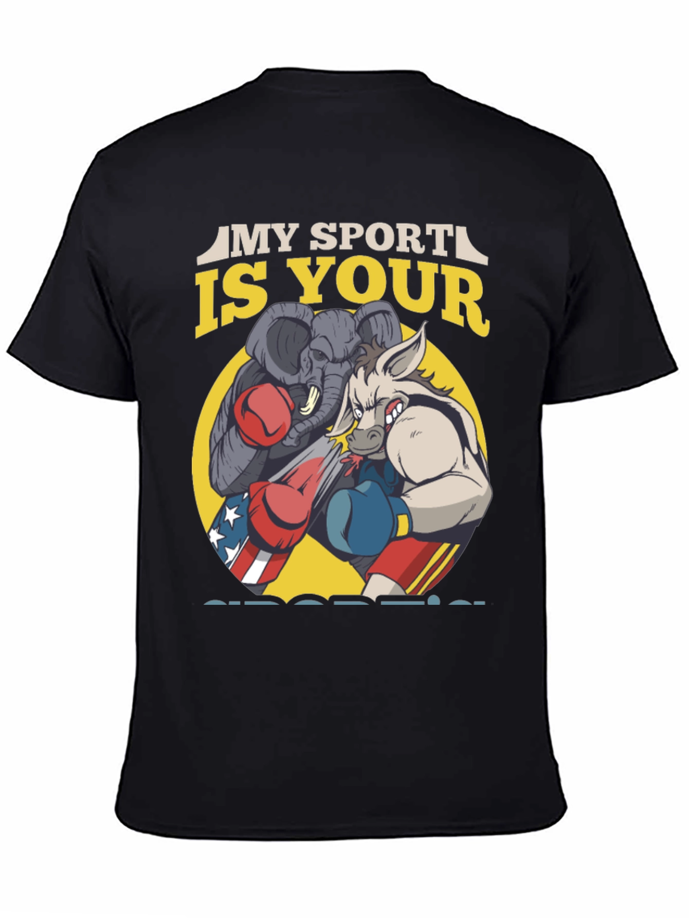 Political Boxing Graphic T-Shirt