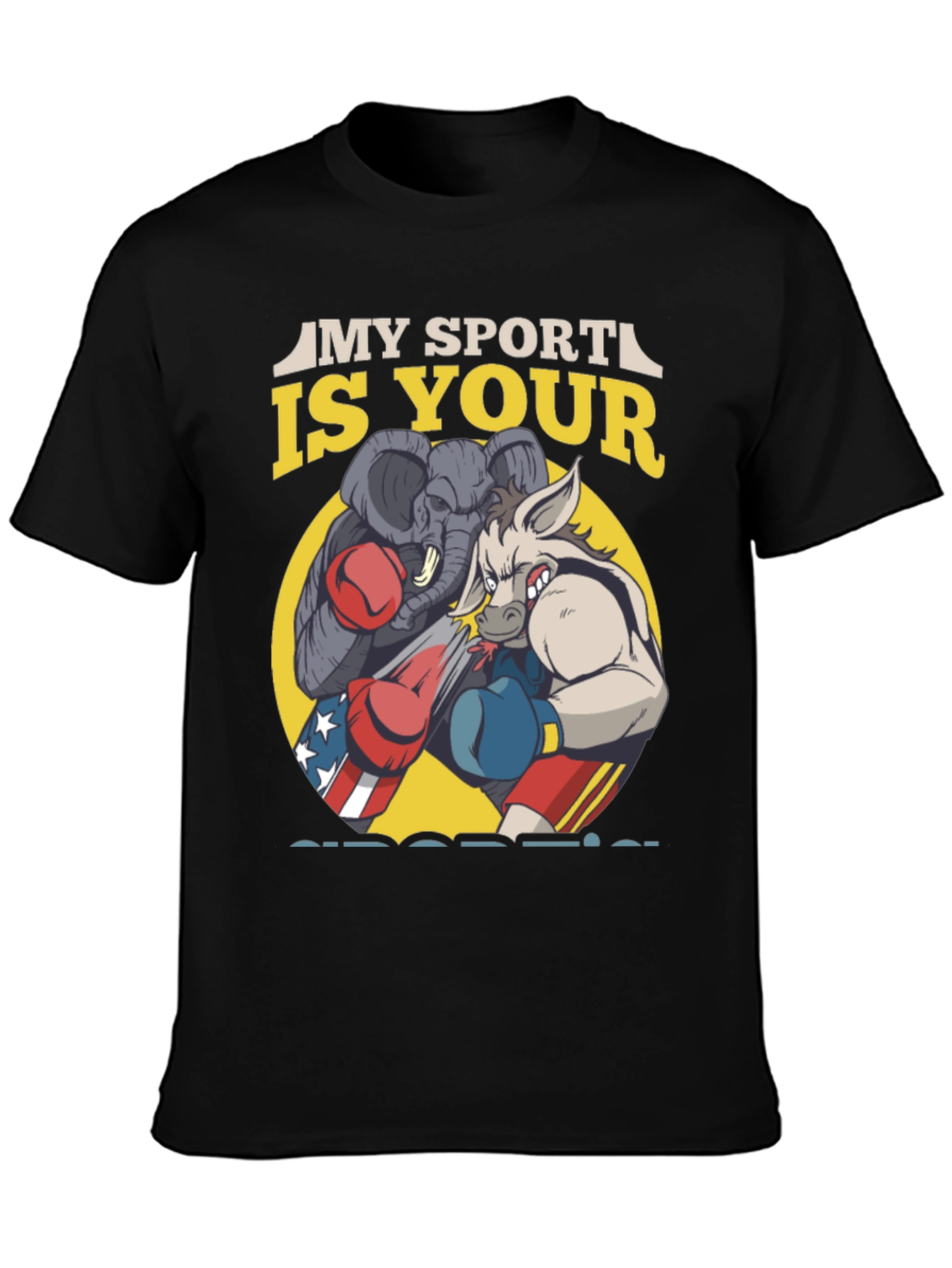 Political Boxing Graphic T-Shirt