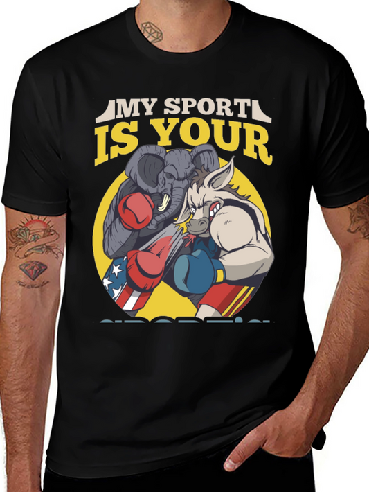Political Boxing Graphic T-Shirt