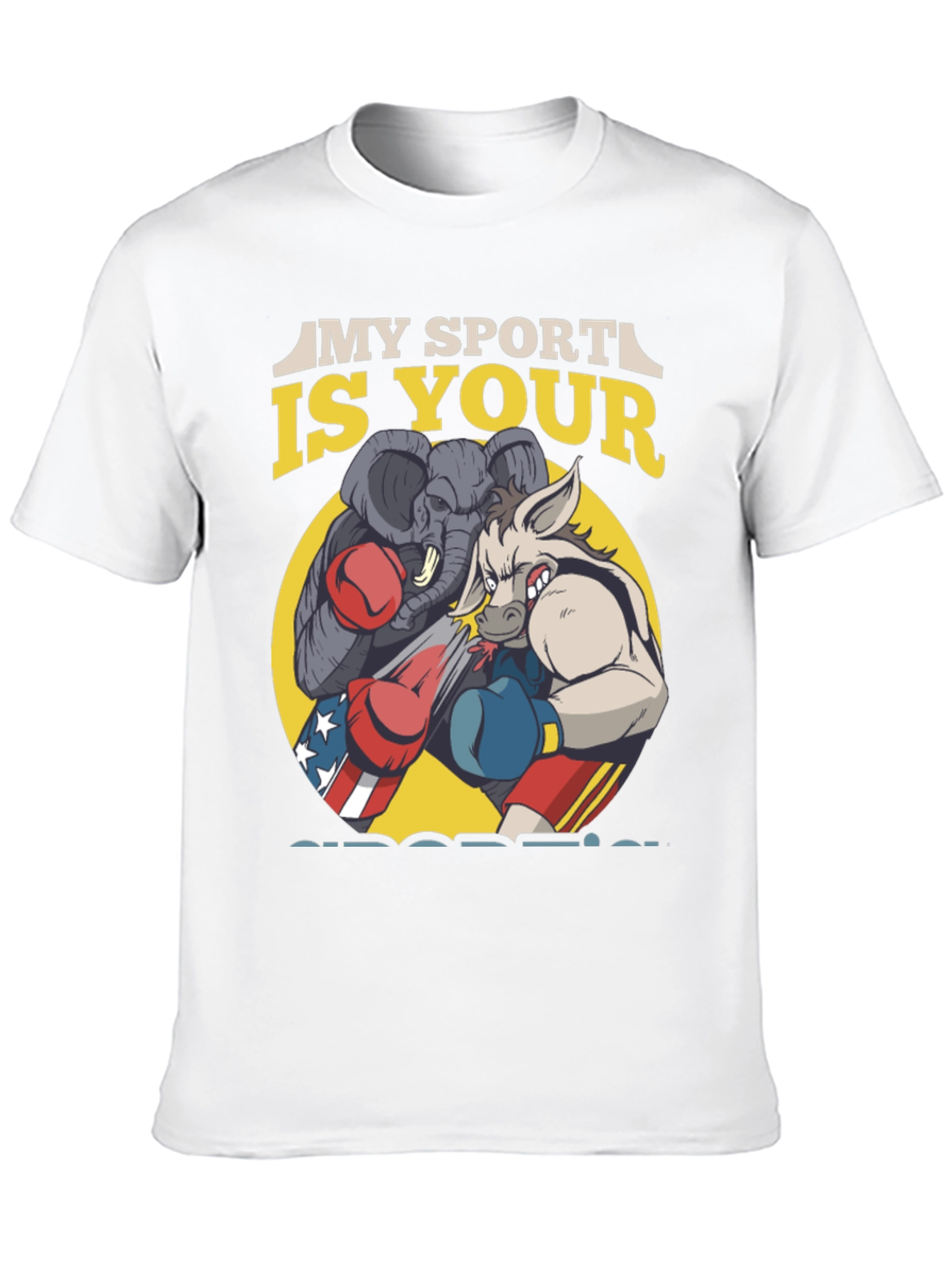 Political Boxing Graphic T-Shirt