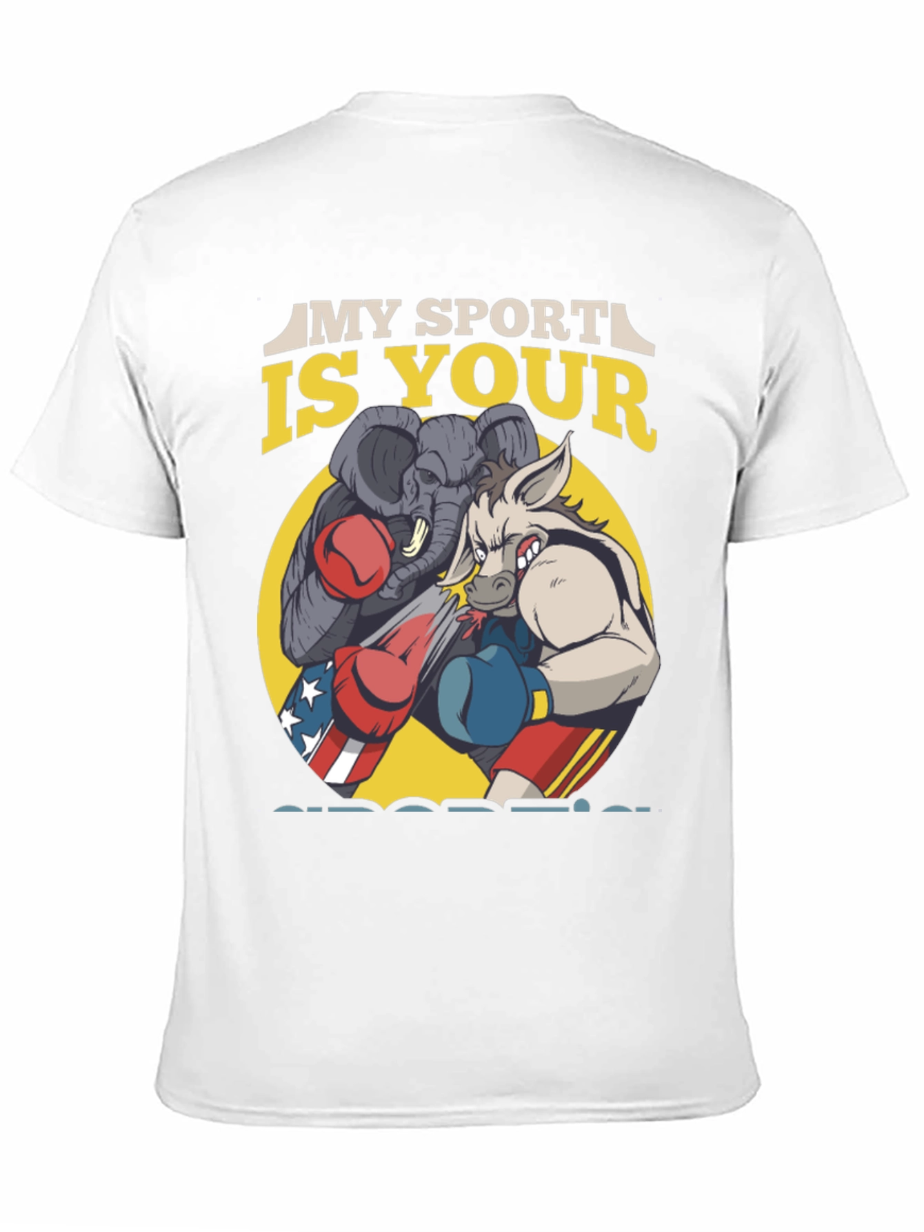 Political Boxing Graphic T-Shirt
