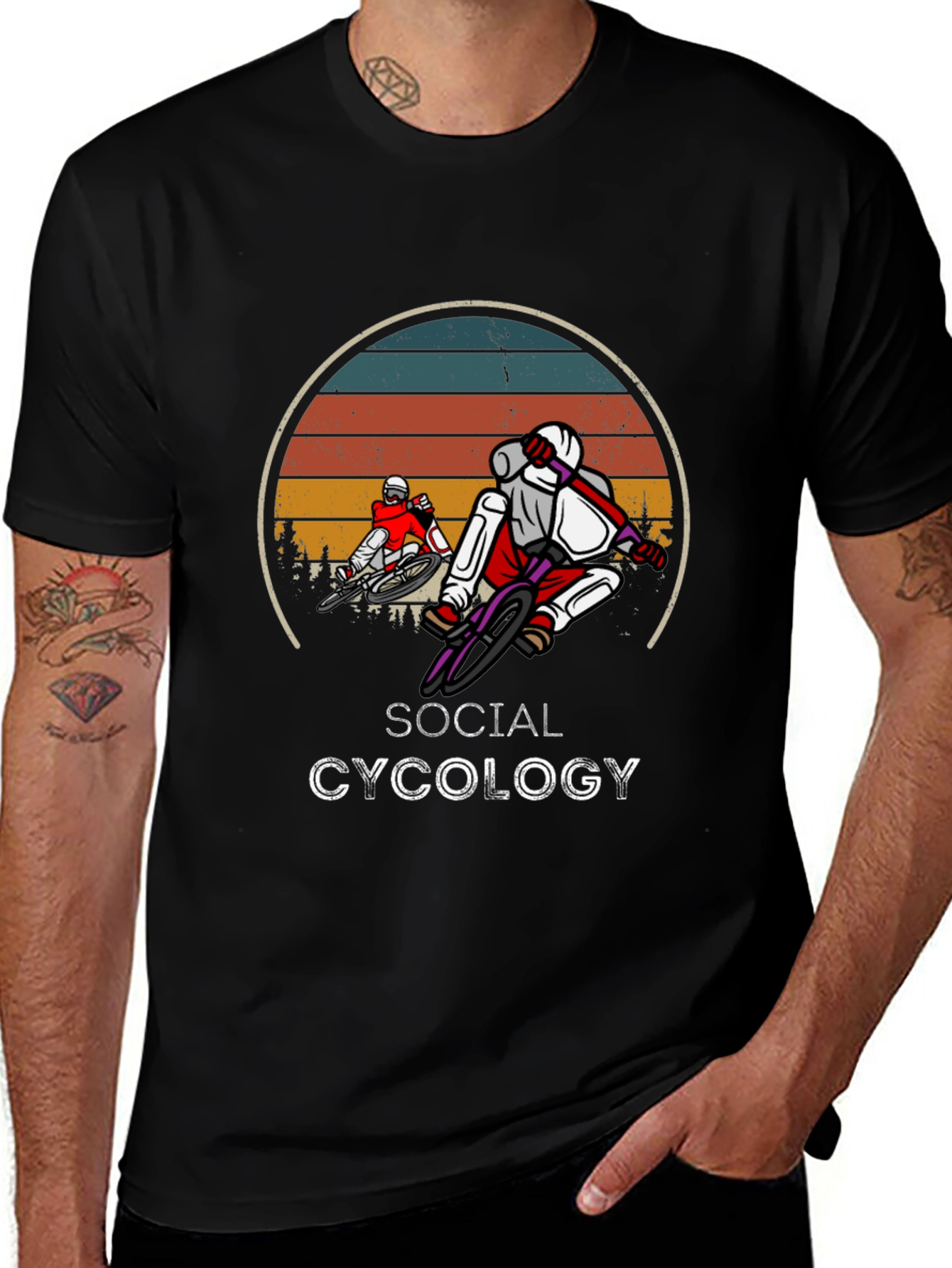 Social Cycology Graphic T-Shirt